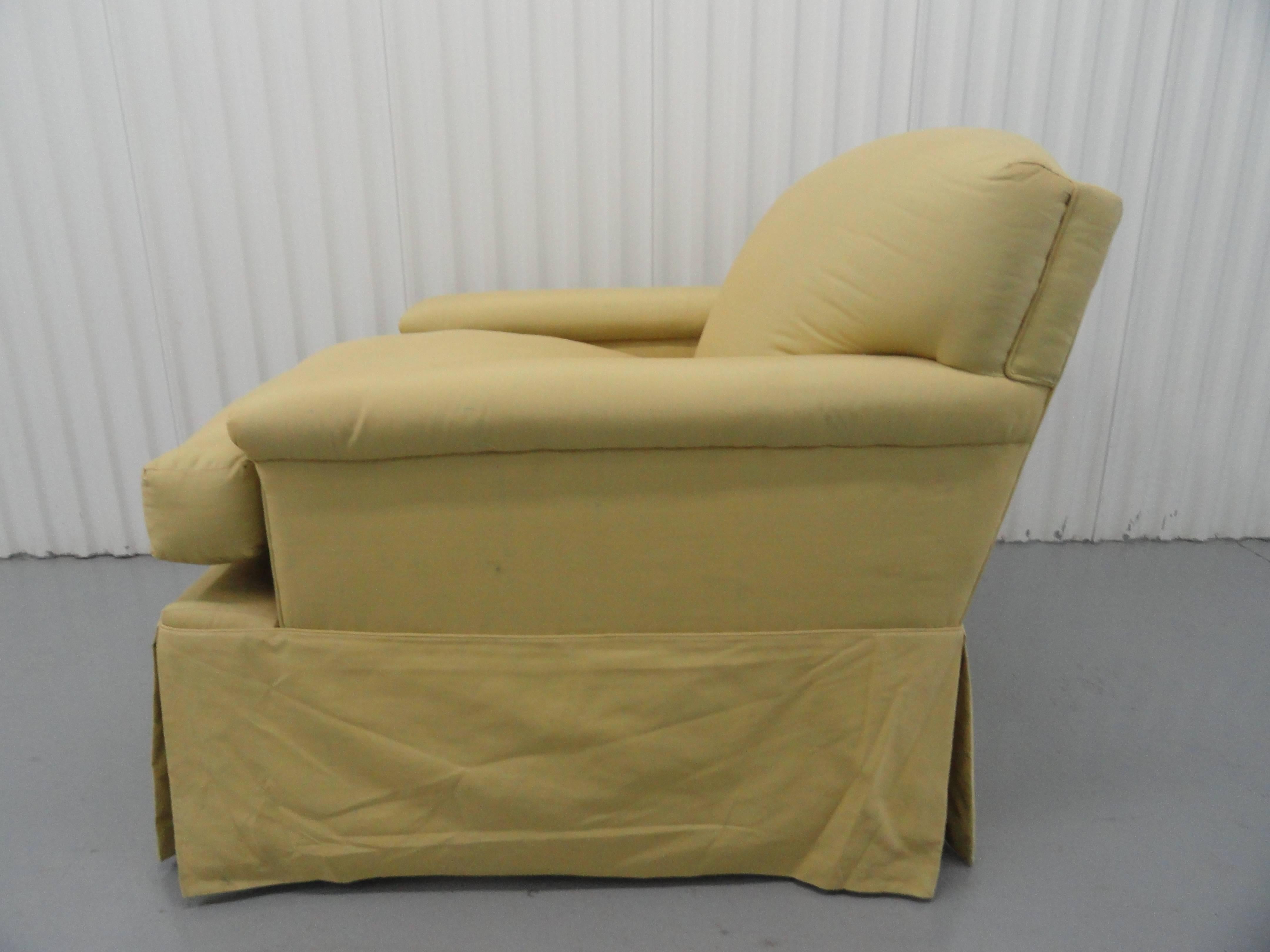 Classic Upholstered Club Chair III For Sale 1