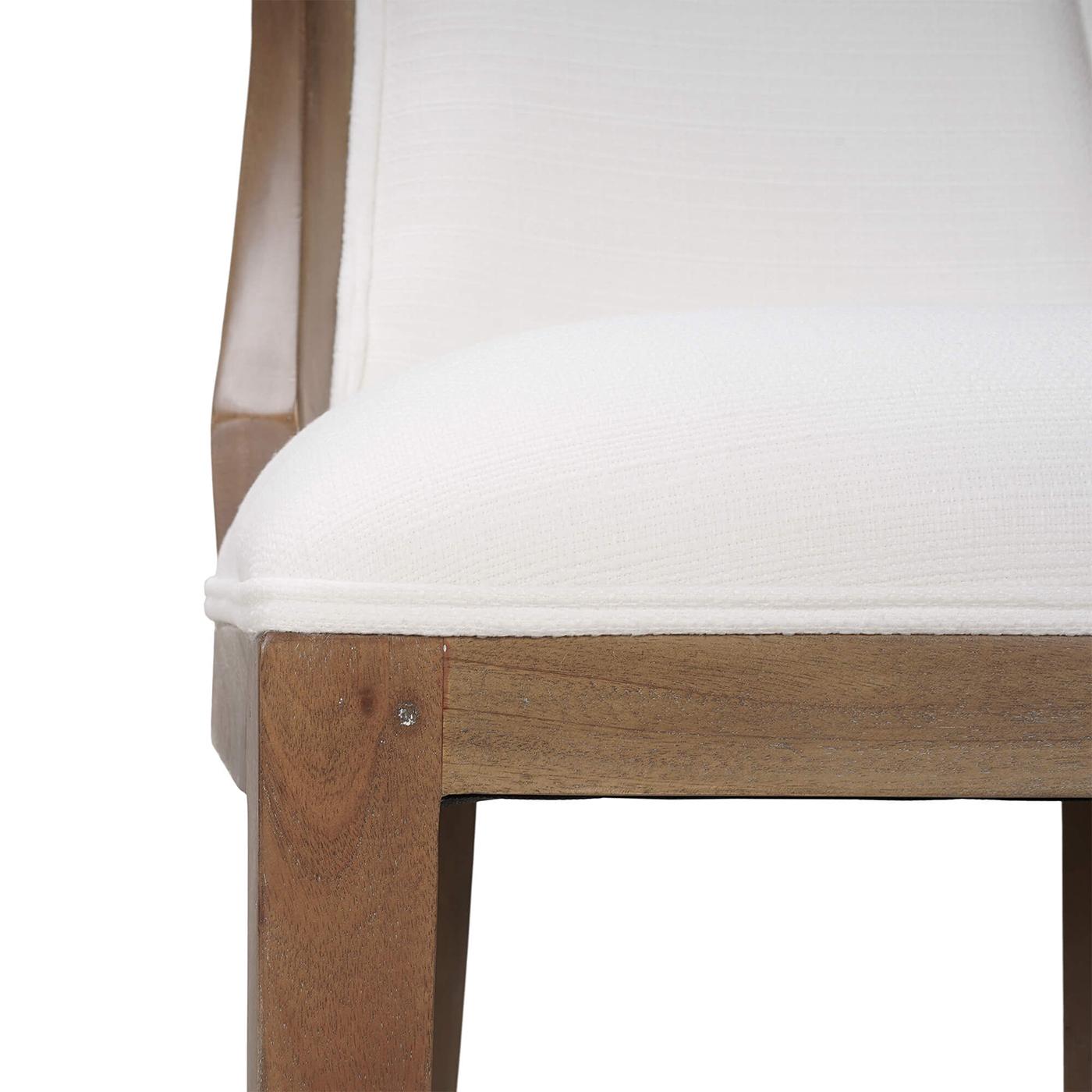 Contemporary Classic Upholstered Counter Stool For Sale