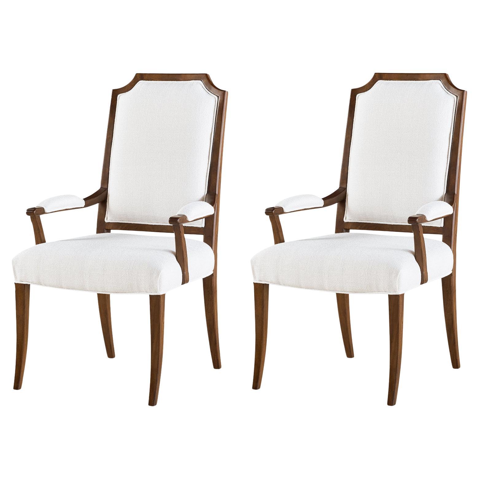 Classic Upholstered Dining Armchair (Sets of 2)