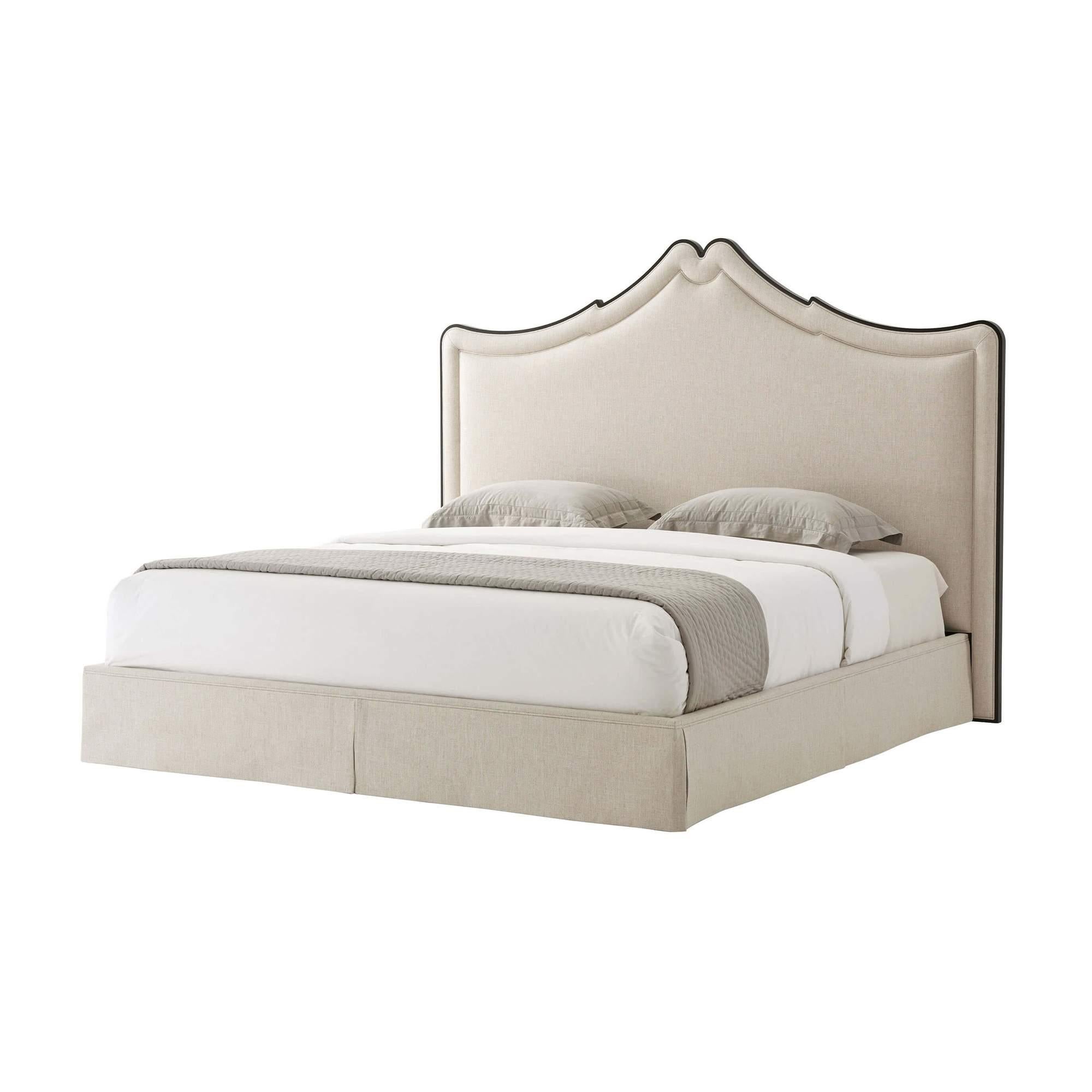 king size upholstered bed