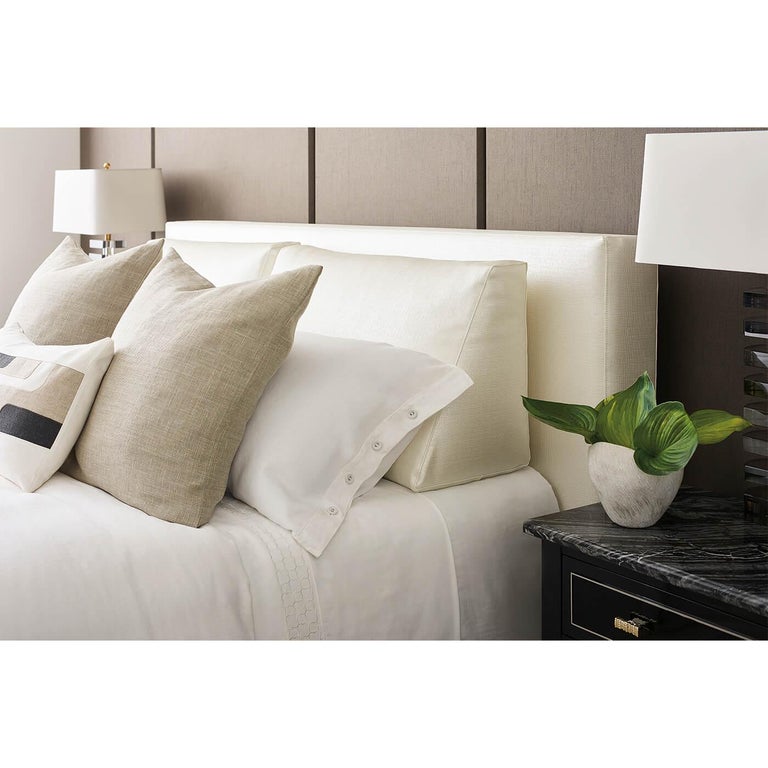 Classic Upholstered Platform King Bed For Sale at 1stDibs