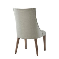 Classic Upholstered Scoop Back Side Chair
