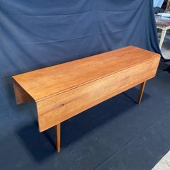 Classic Versatile Country Shaker Style Drop Leaf Pine Farmhouse Dining Table