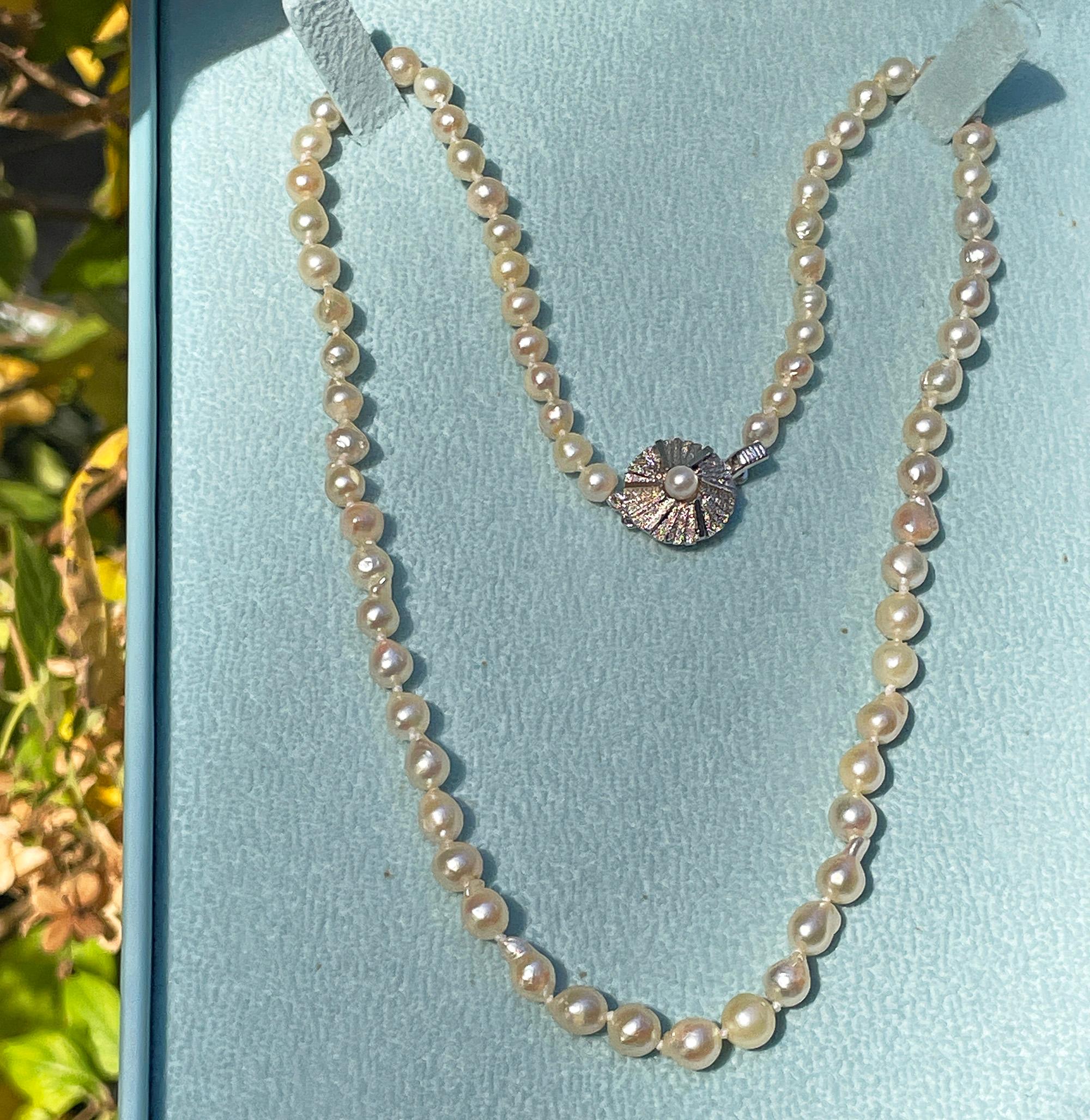 Classic Vintage GIA Japanese Akoya Cultured Baroque  PEARL 18.5