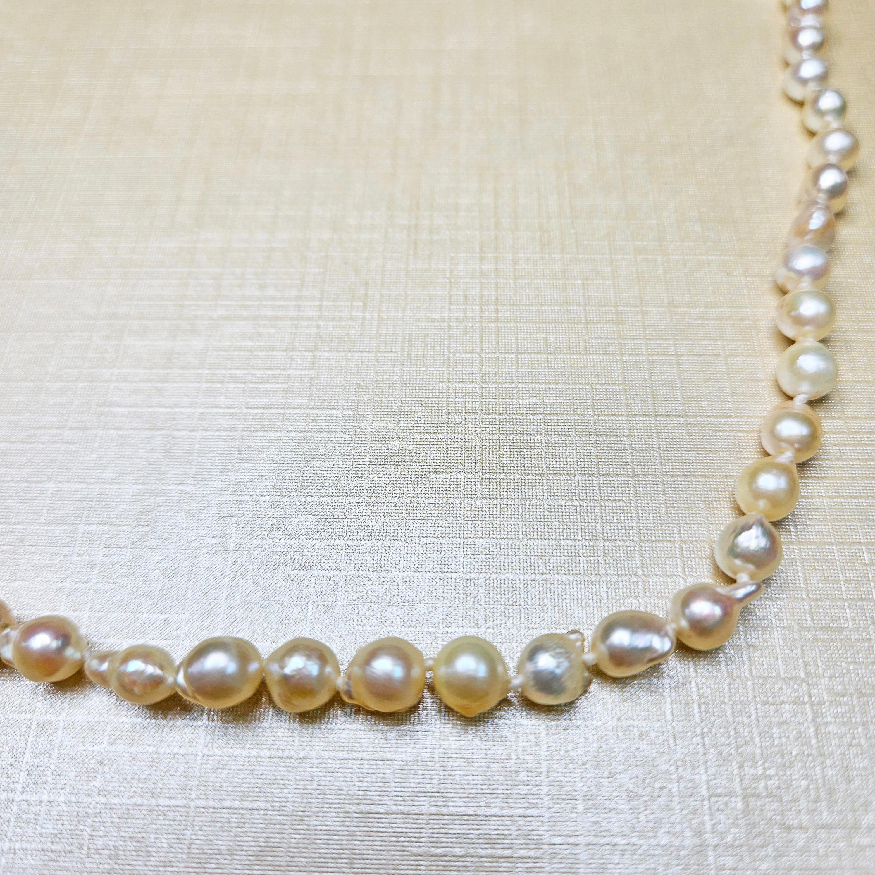 Bead Classic Vintage GIA Japanese Akoya Cultured Baroque  PEARL 18.5