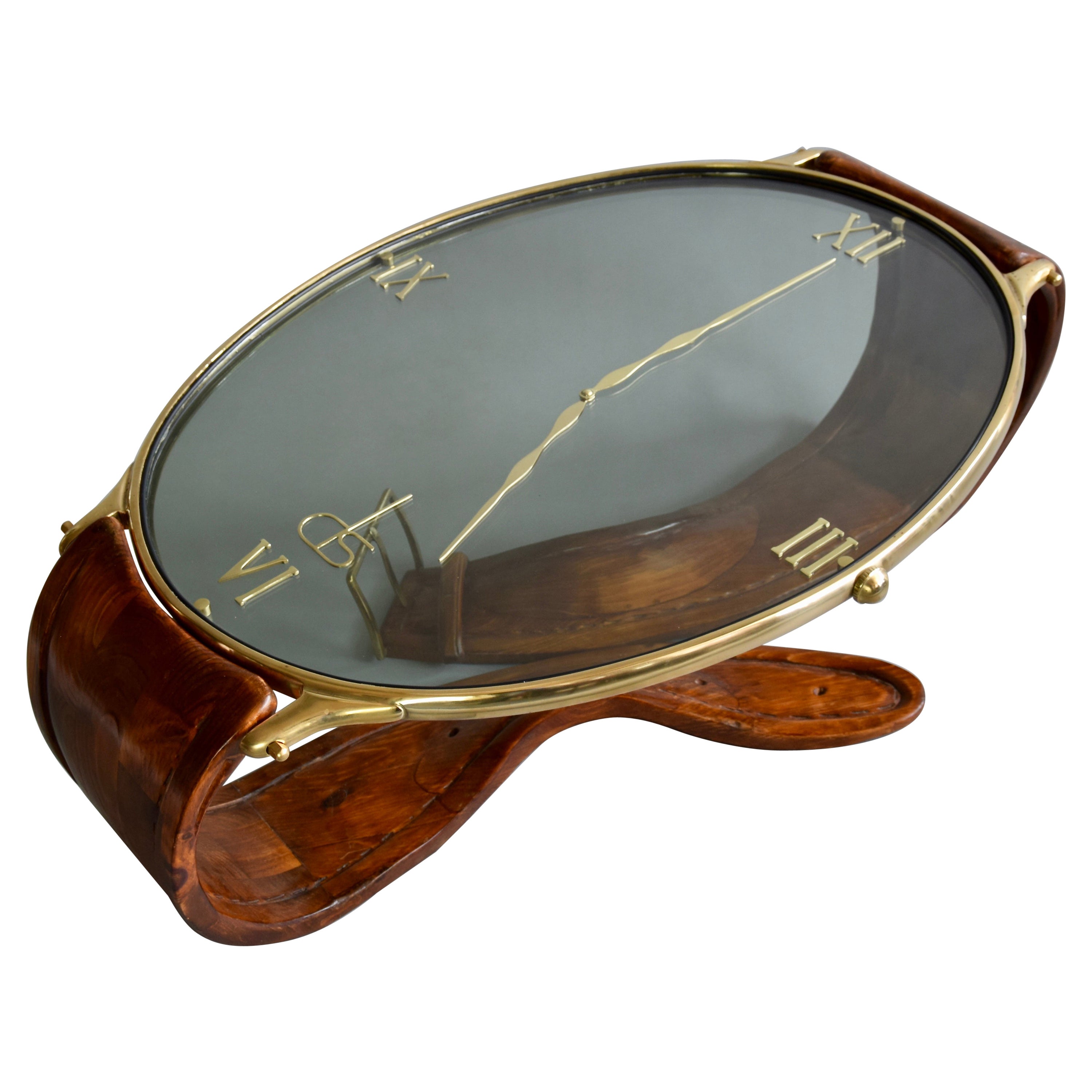 Classic Vintage Gold Wrist Watch Coffee Table