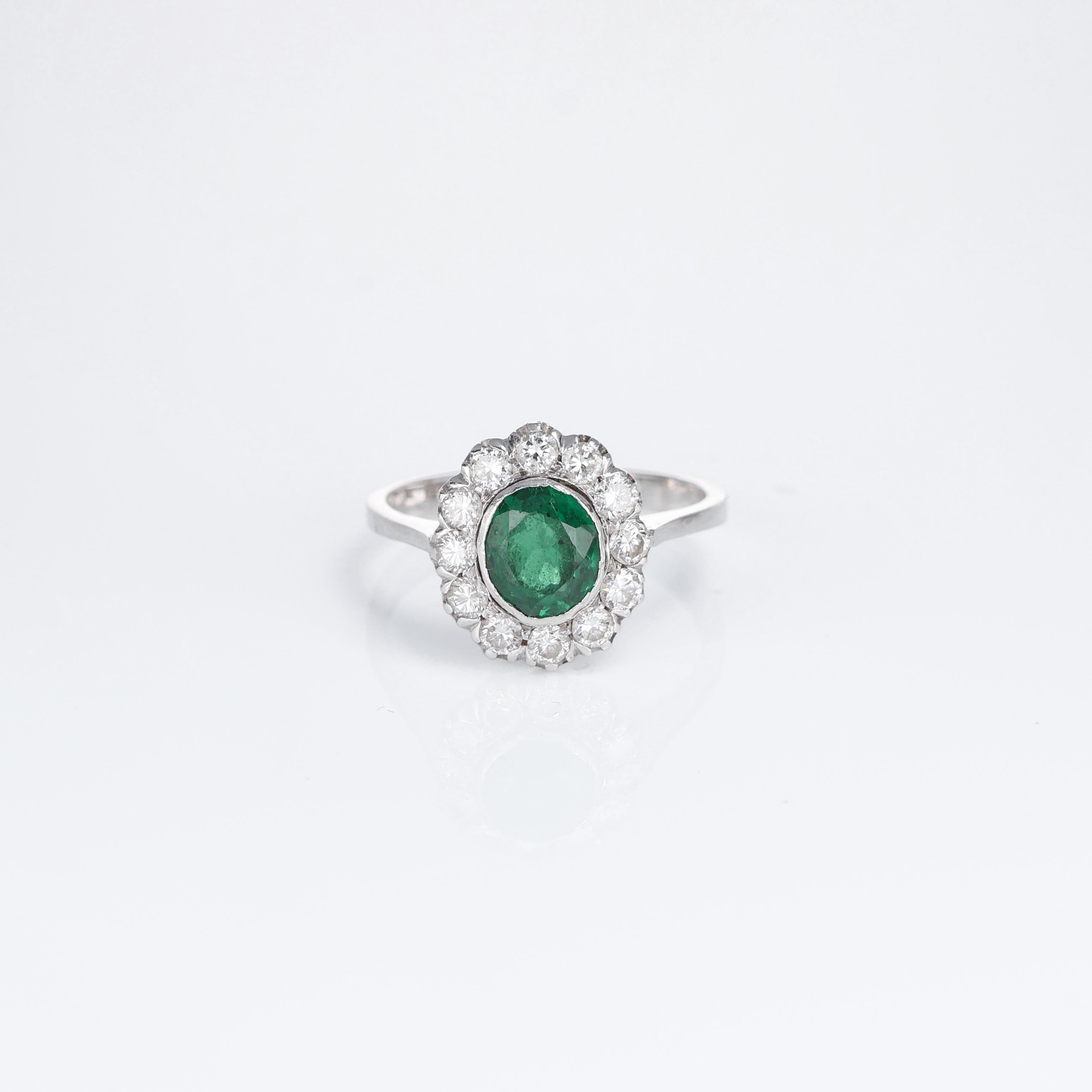 IMPORTANT NOTE:
✔ No additional costs will be added to this order.
✔ Shipping and customs duties are fully covered by us.
--------------------
This enchanting ring is a classic testament to timeless elegance, featuring an oval-cut natural emerald of