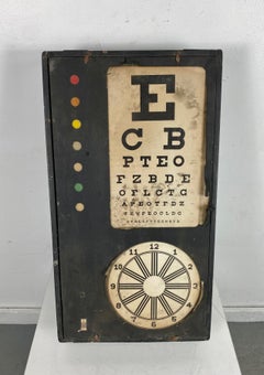 Tableau d'œil vintage classique et léger, Optometriste