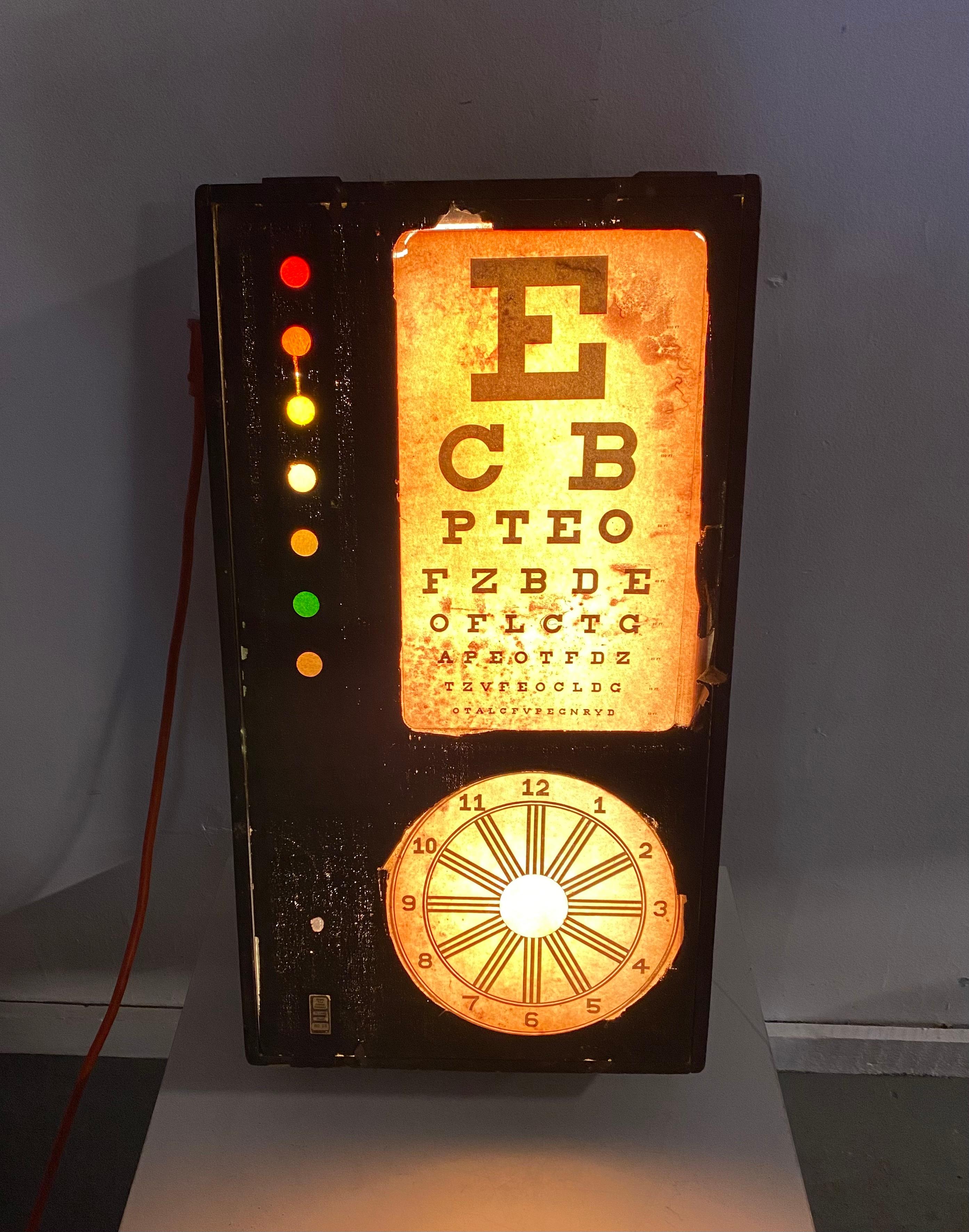vintage eye chart