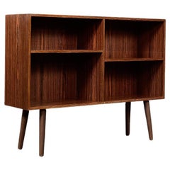 Classic Vintage Midcentury Scandinavian Danish Modern Rosewood Bookcase Cabinet