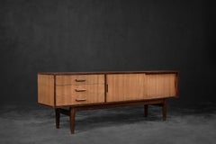 Classic Vintage Mid-Century Scandinavian Modern Mahogany Sideboard with Drawers