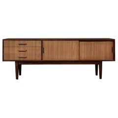 Classic Vintage Mid-Century Scandinavian Modern Mahogany Sideboard with Drawers