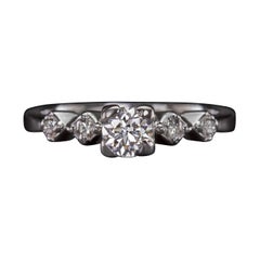 Classic Vintage Old European Cut Diamond Engagement Ring D Color