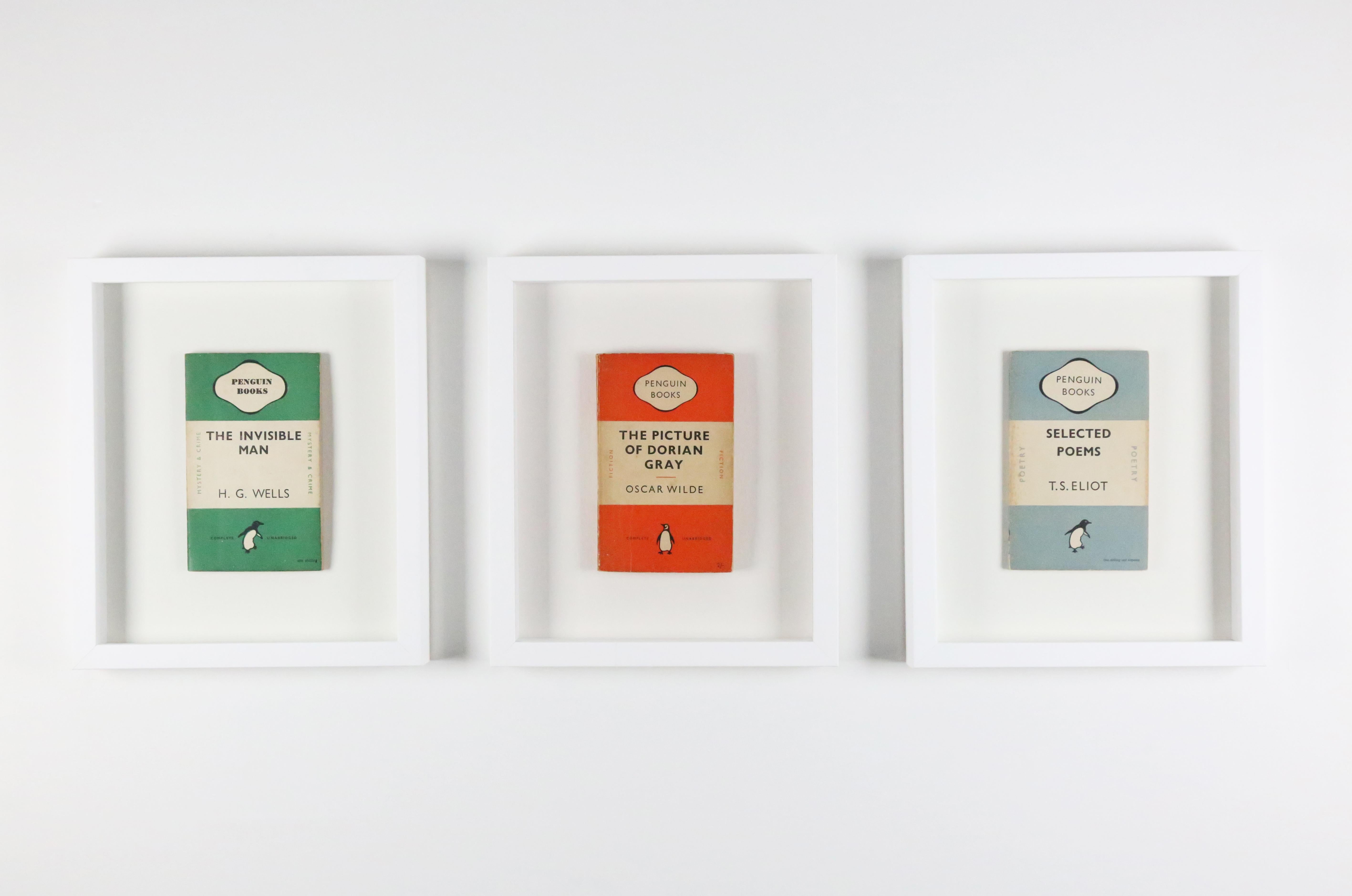 Classic Vintage Original Framed Penguin Books Set of 3 1