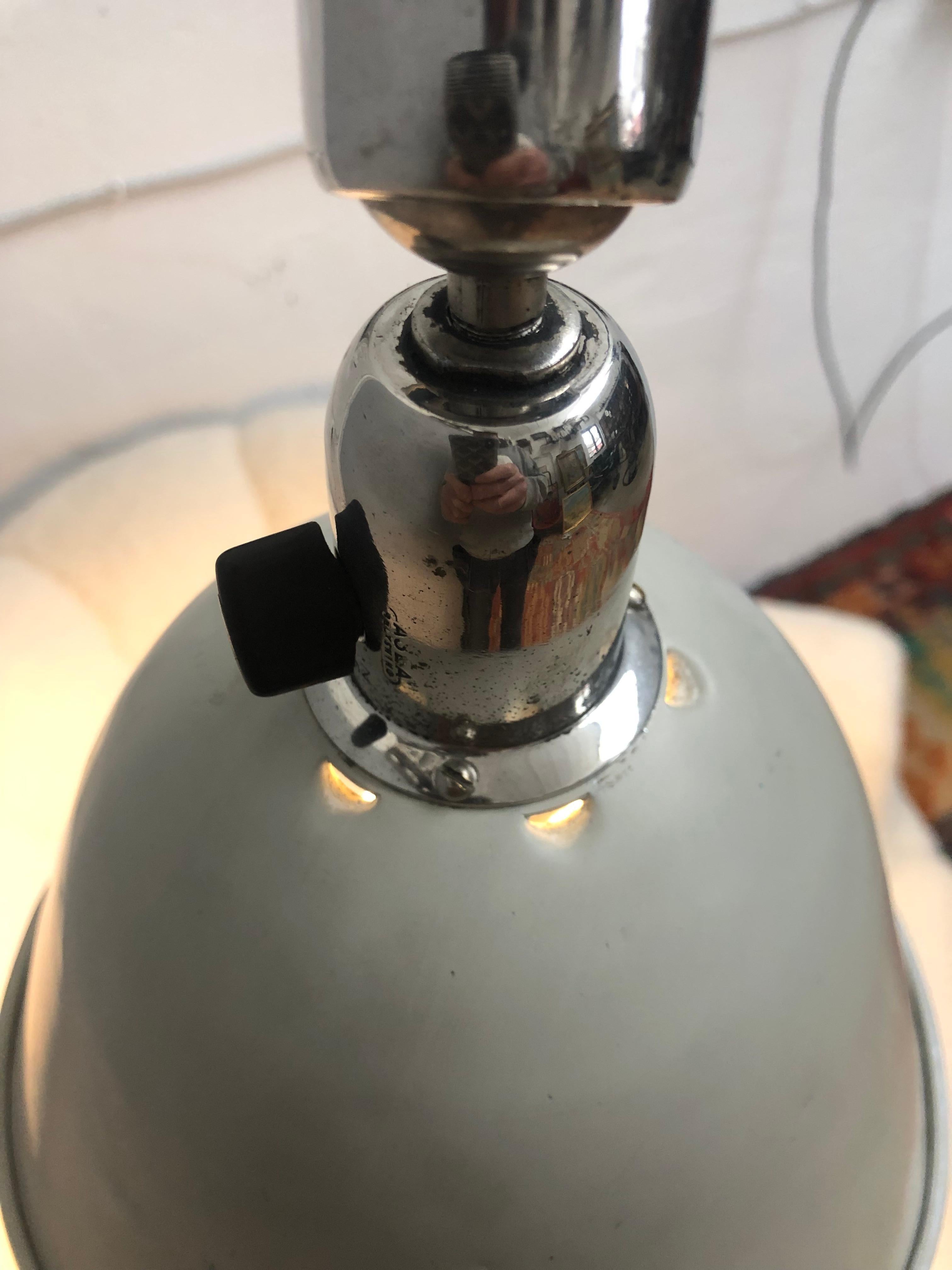 Classic Vintage Triplex Work Lamp by Johan Petter Johansson for ASEA of Sweden For Sale 5