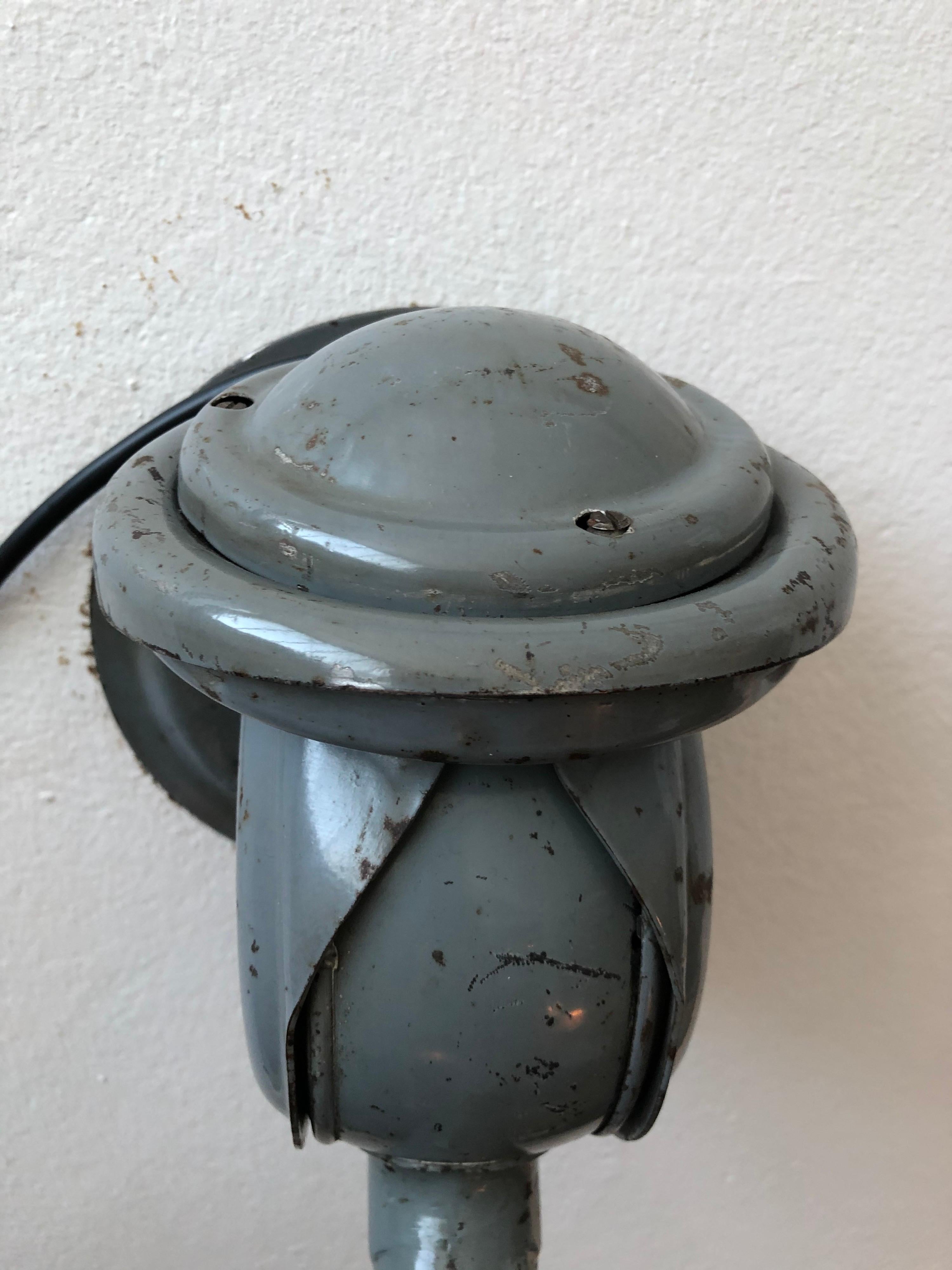Classic Vintage Triplex Work Lamp by Johan Petter Johansson for ASEA of Sweden In Good Condition In Søborg, DK
