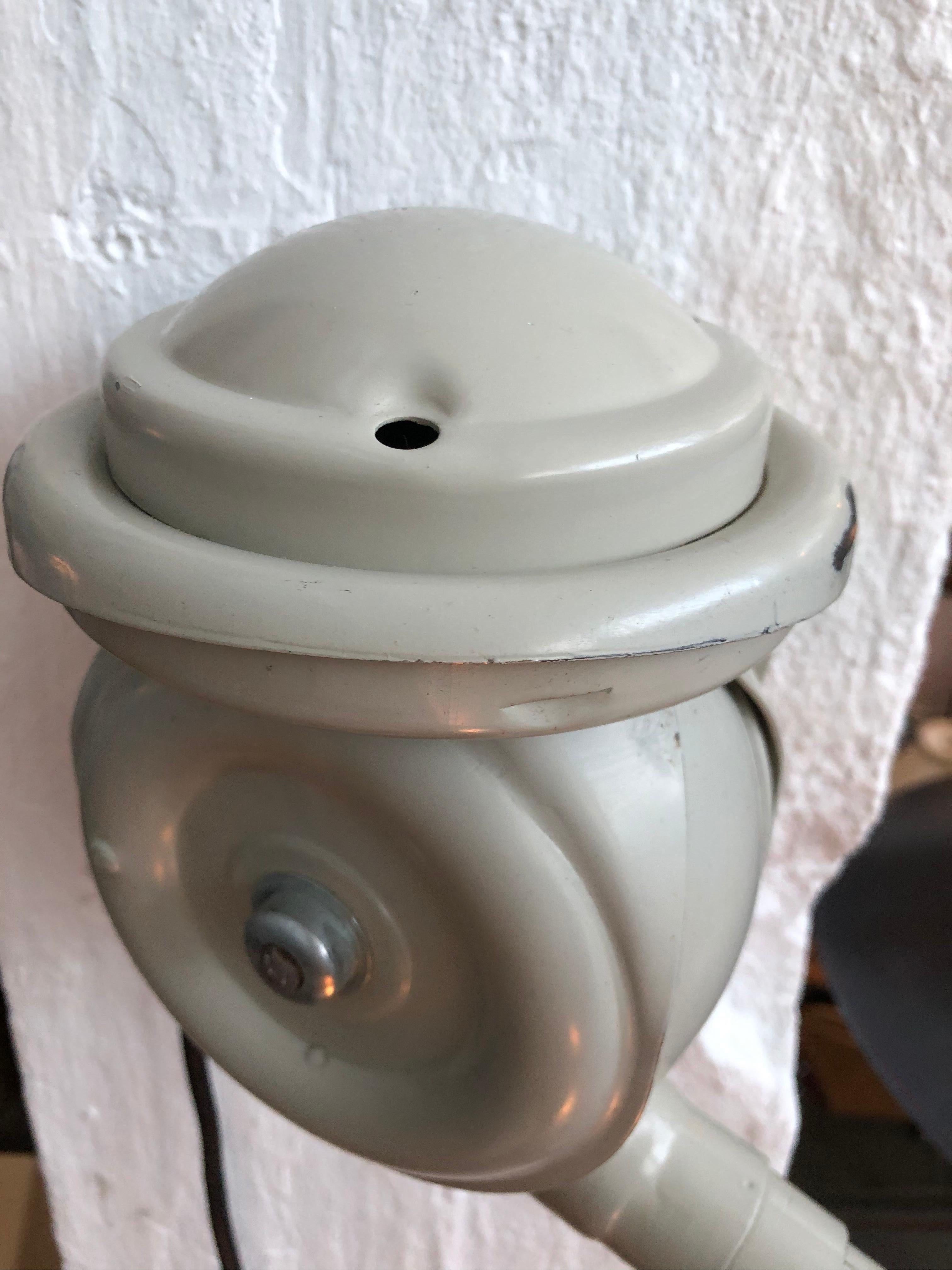 Mid-20th Century Classic Vintage Triplex Work Lamp by Johan Petter Johansson for ASEA of Sweden