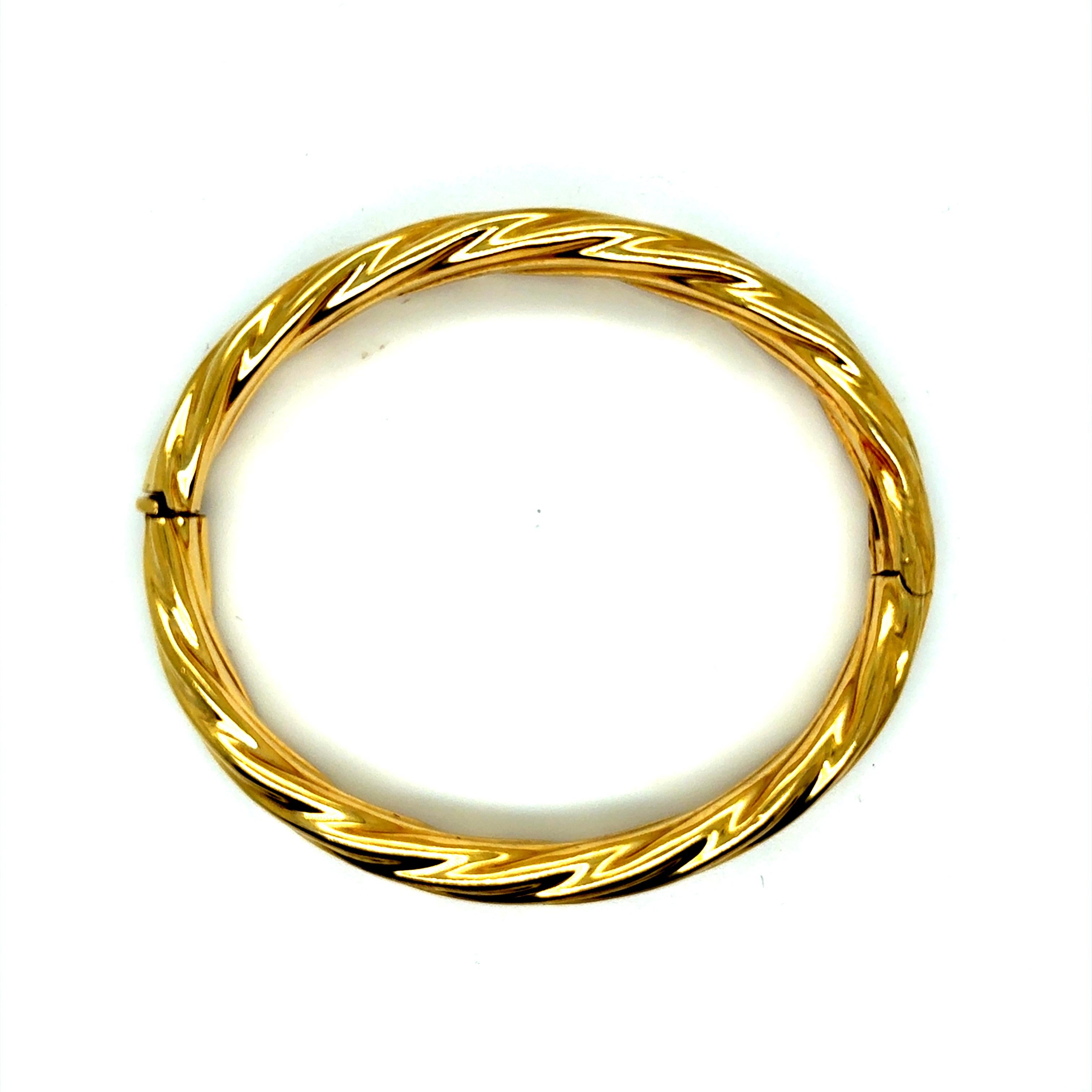 Bracciale classico d'epoca in oro giallo 14K. In condizioni buone in vendita a San Francisco, CA