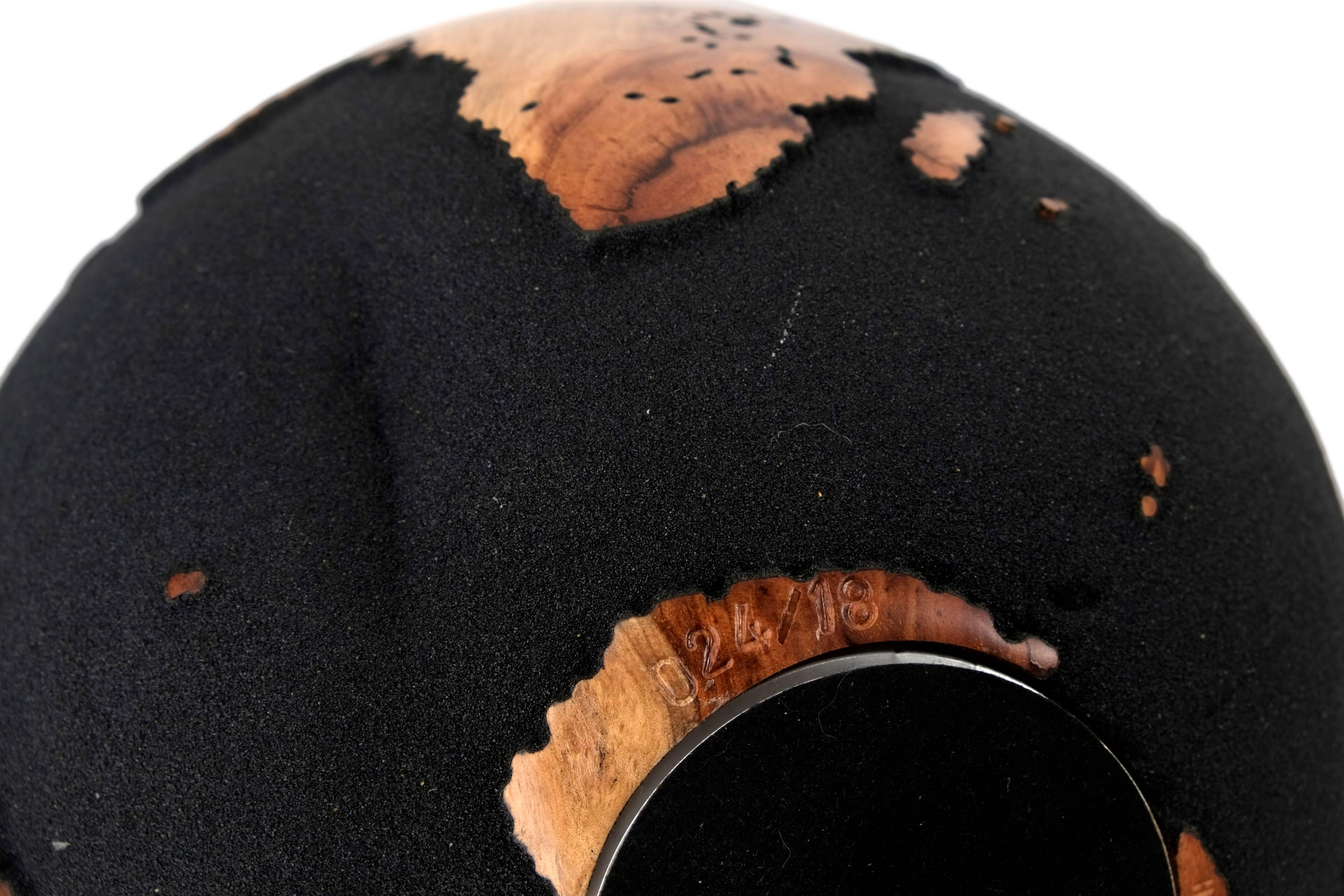 Globes classiques en sable volcanique HB en racine de teck, 25 cm en vente 1