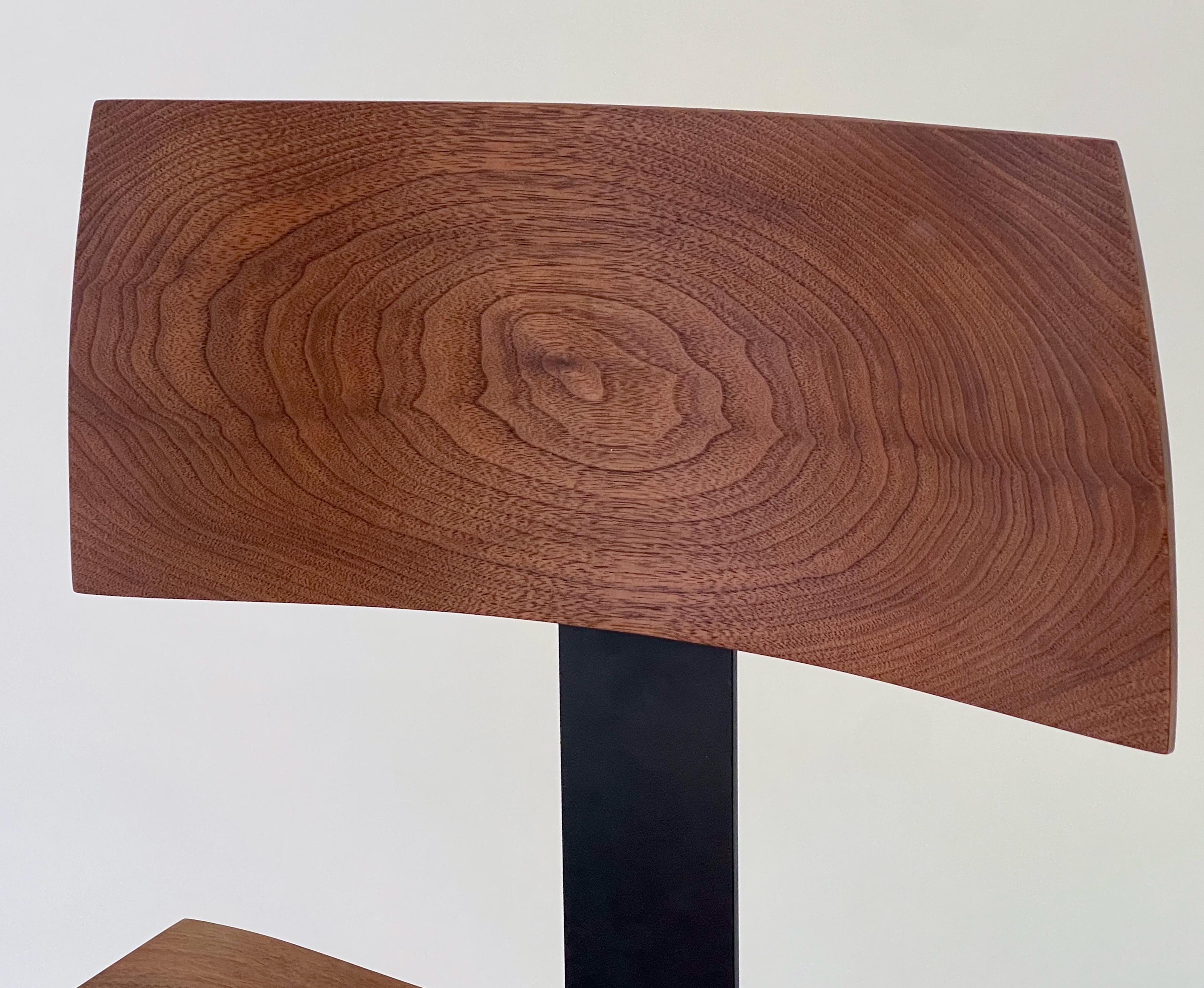Classic Walnut Bar Stools For Sale 3