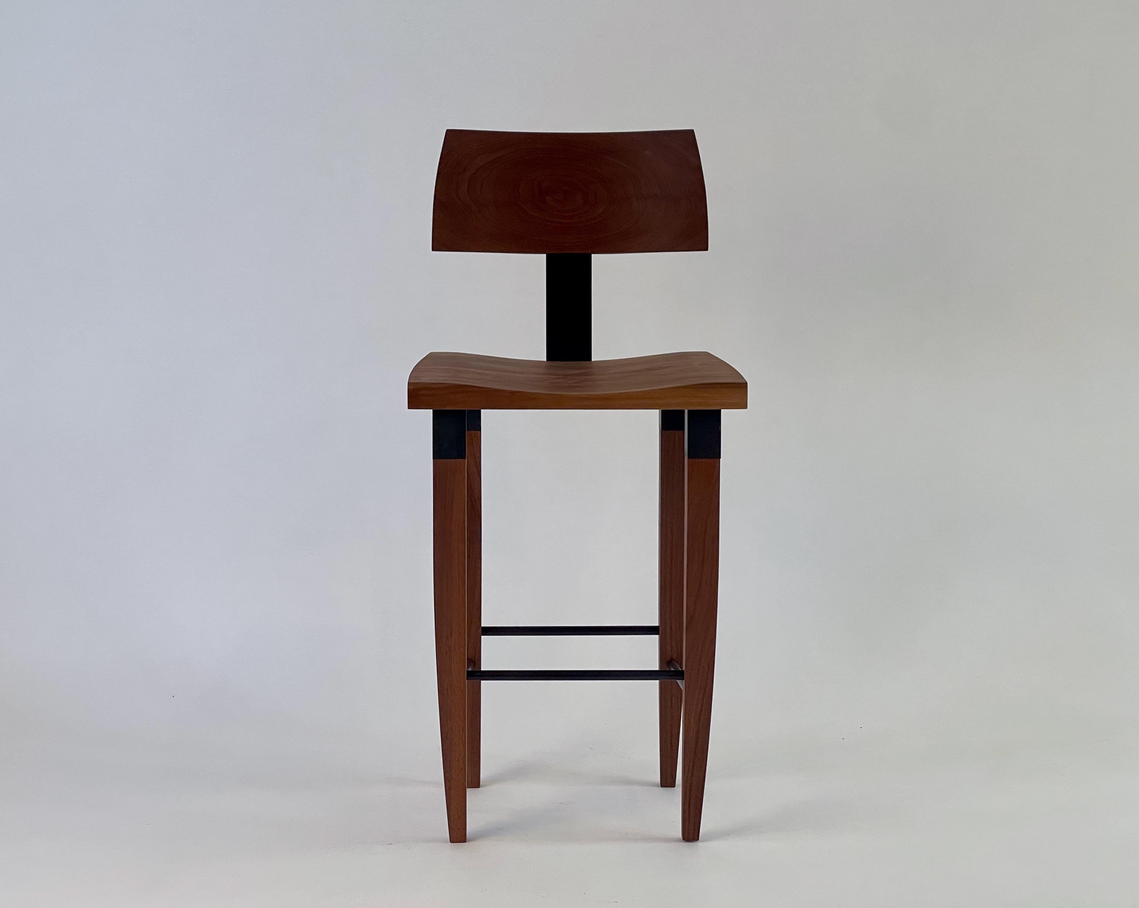 American Classic Walnut Bar Stools For Sale
