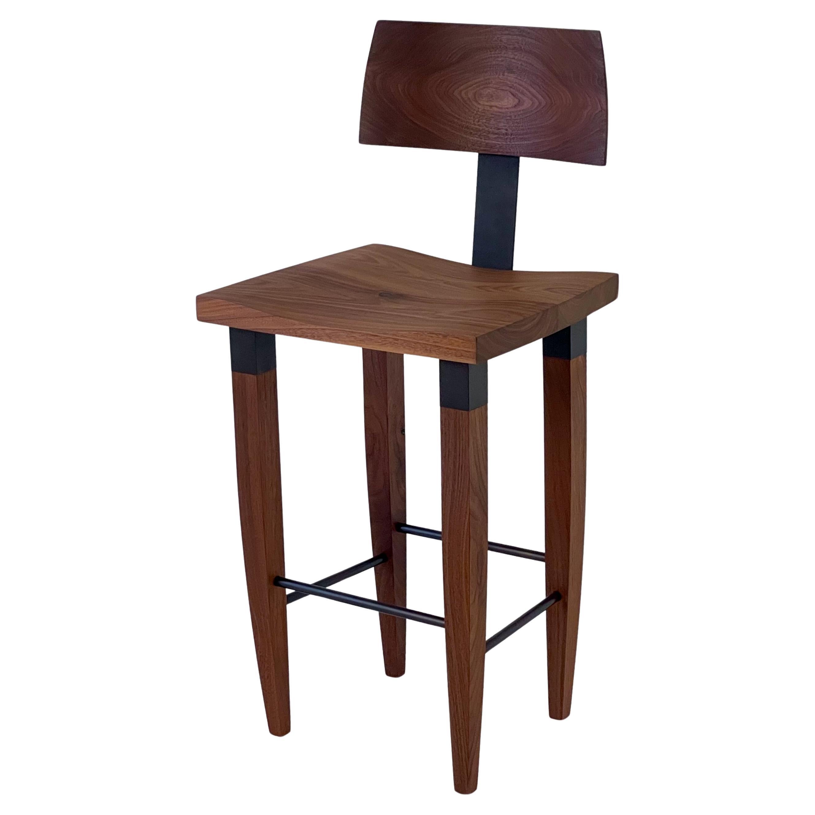 Classic Walnut Bar Stools