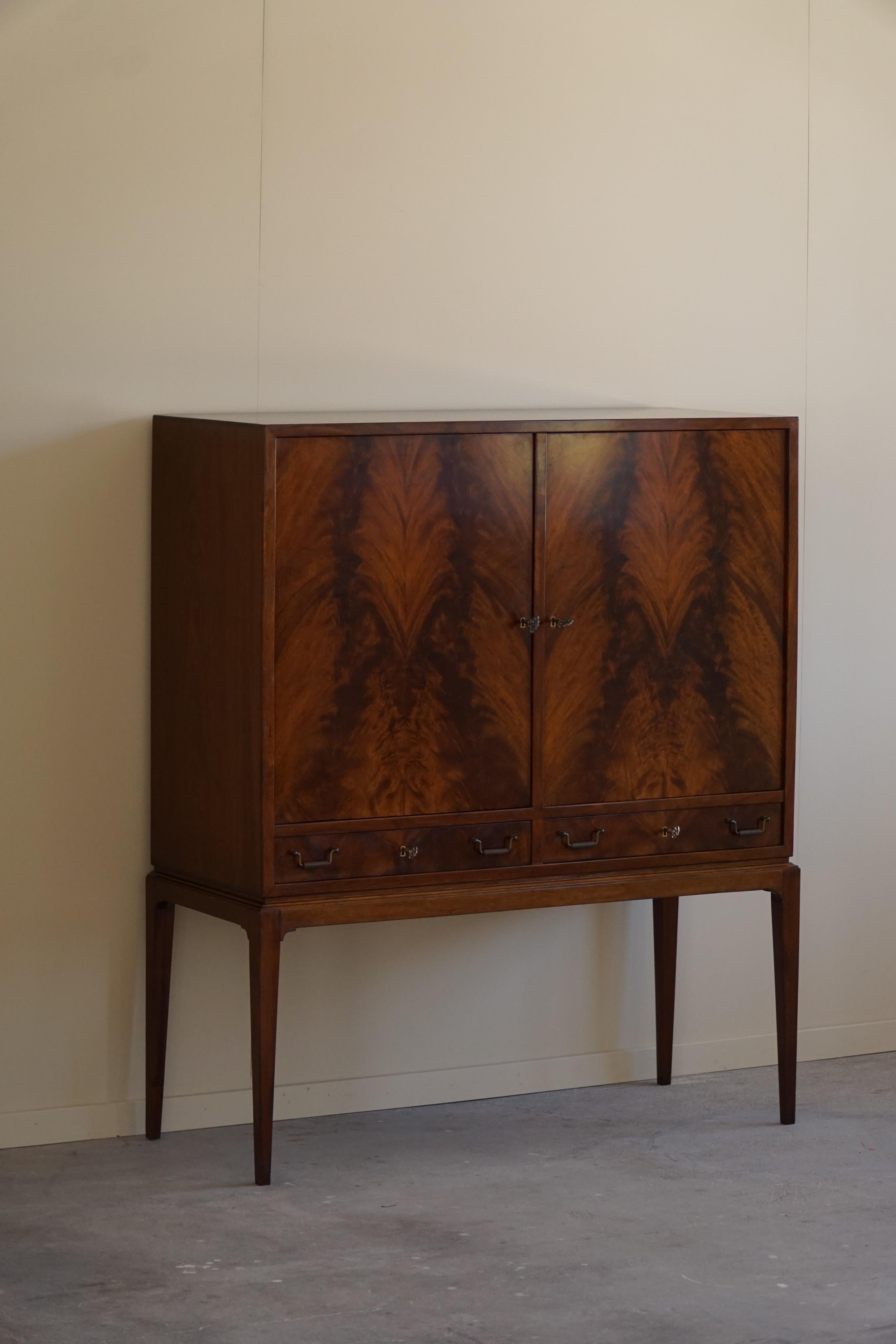 Classic Walnut Cabinet, Made by a Danish Cabinetmaker, Midcentury, 1950s 5