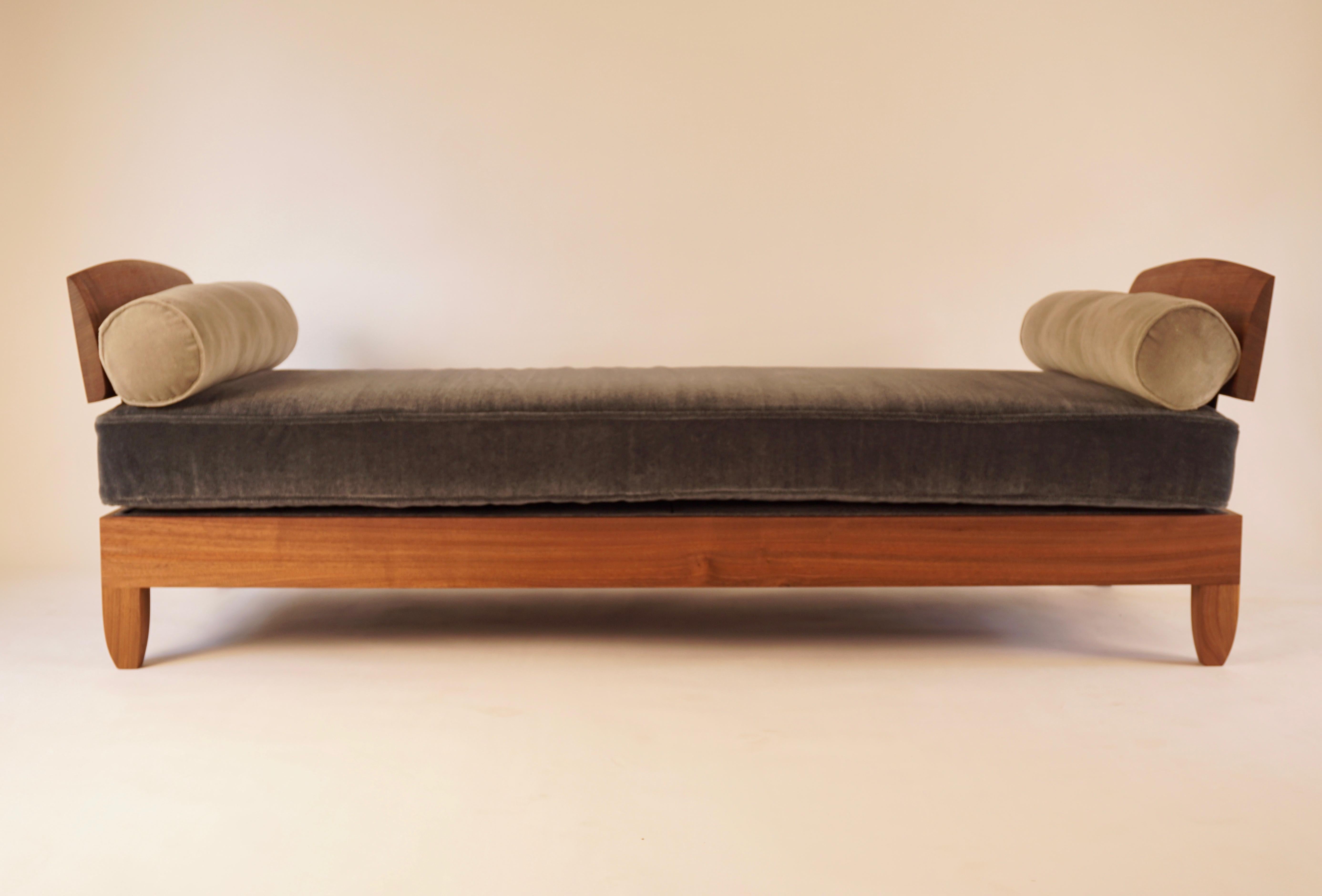 Classic Walnut Daybed by Chris Lehrecke For Sale 4