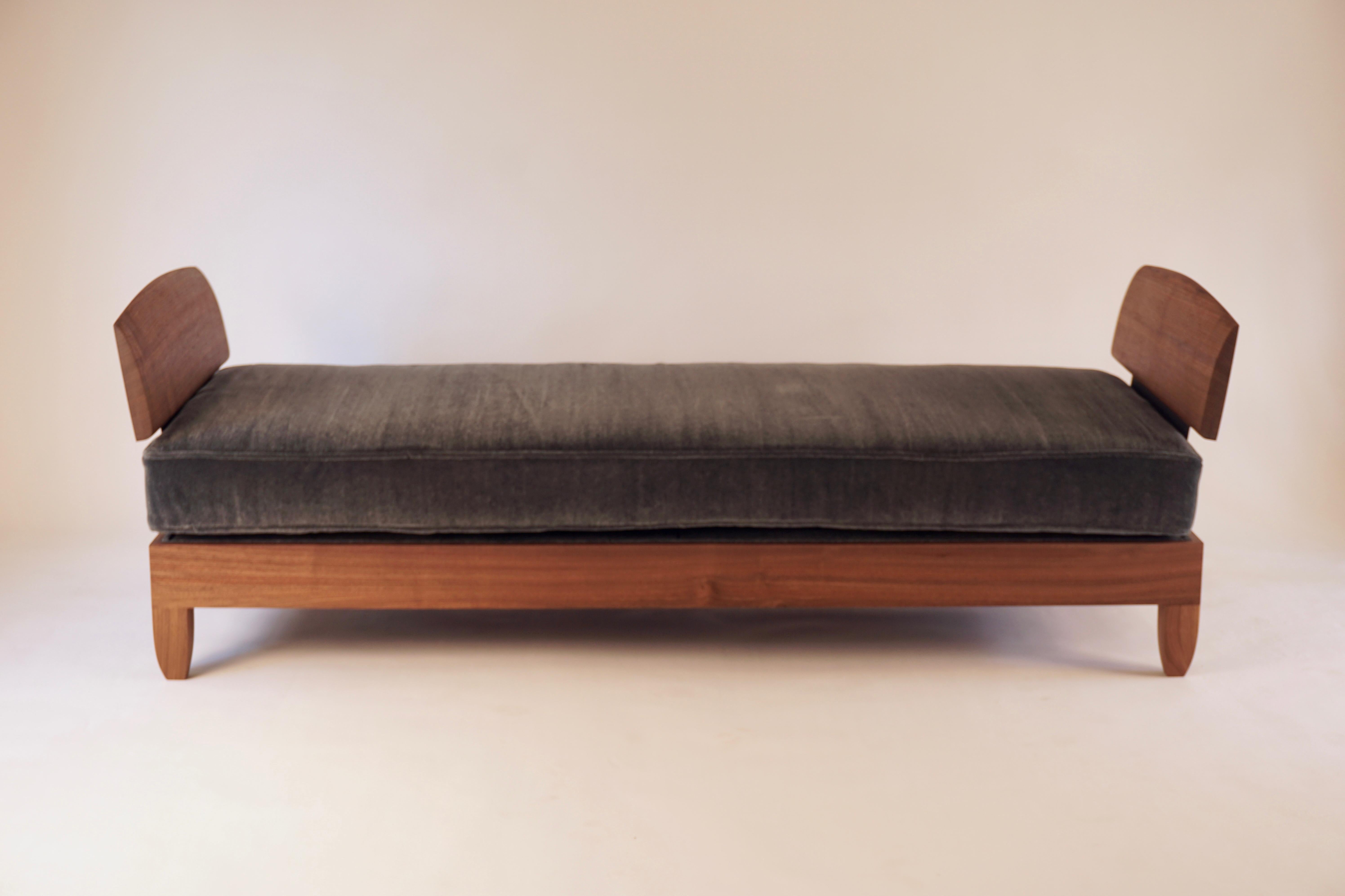 Contemporary Classic Walnut Daybed by Chris Lehrecke For Sale