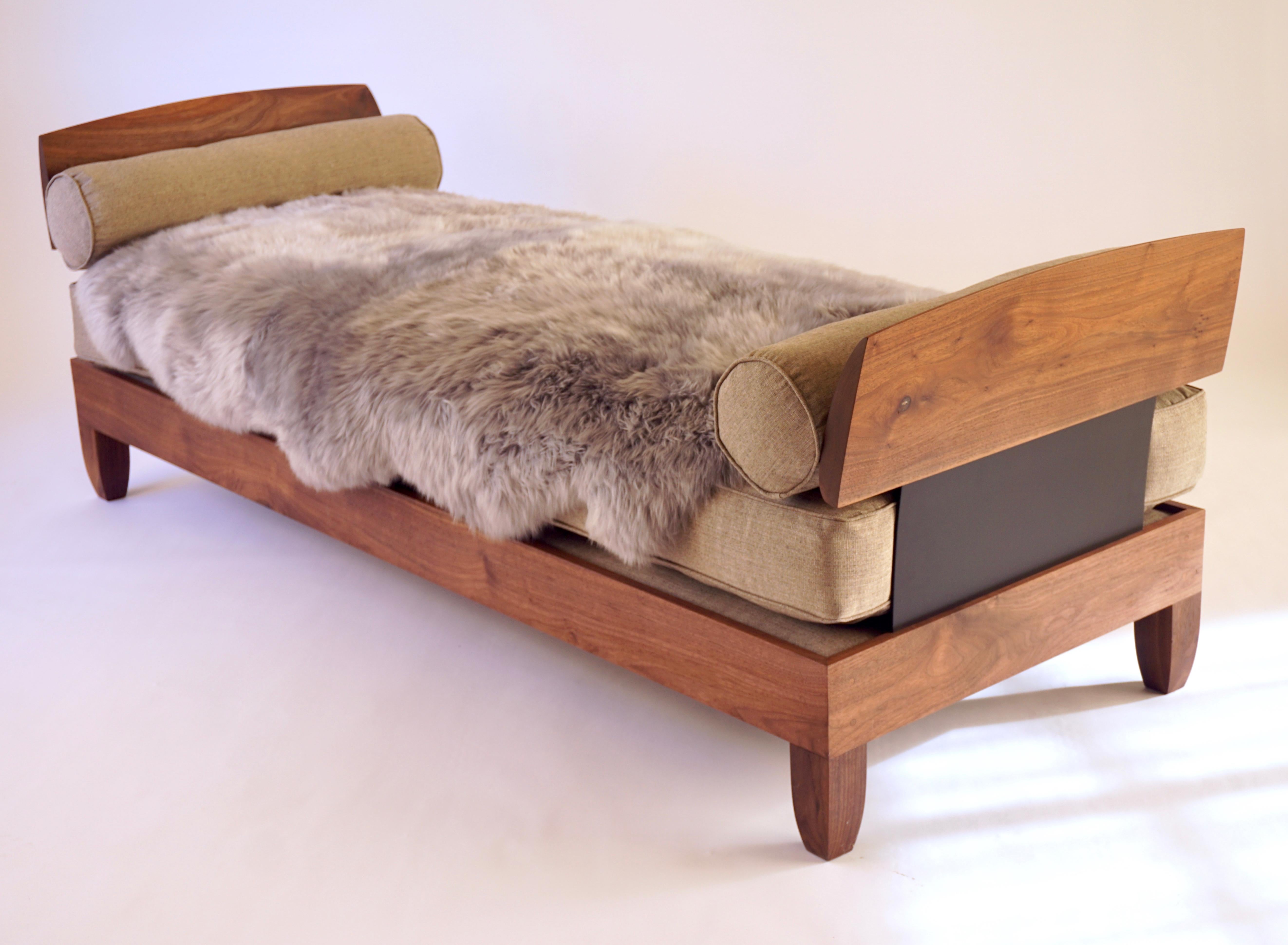 Contemporary Classic Walnut Daybed by Chris Lehrecke