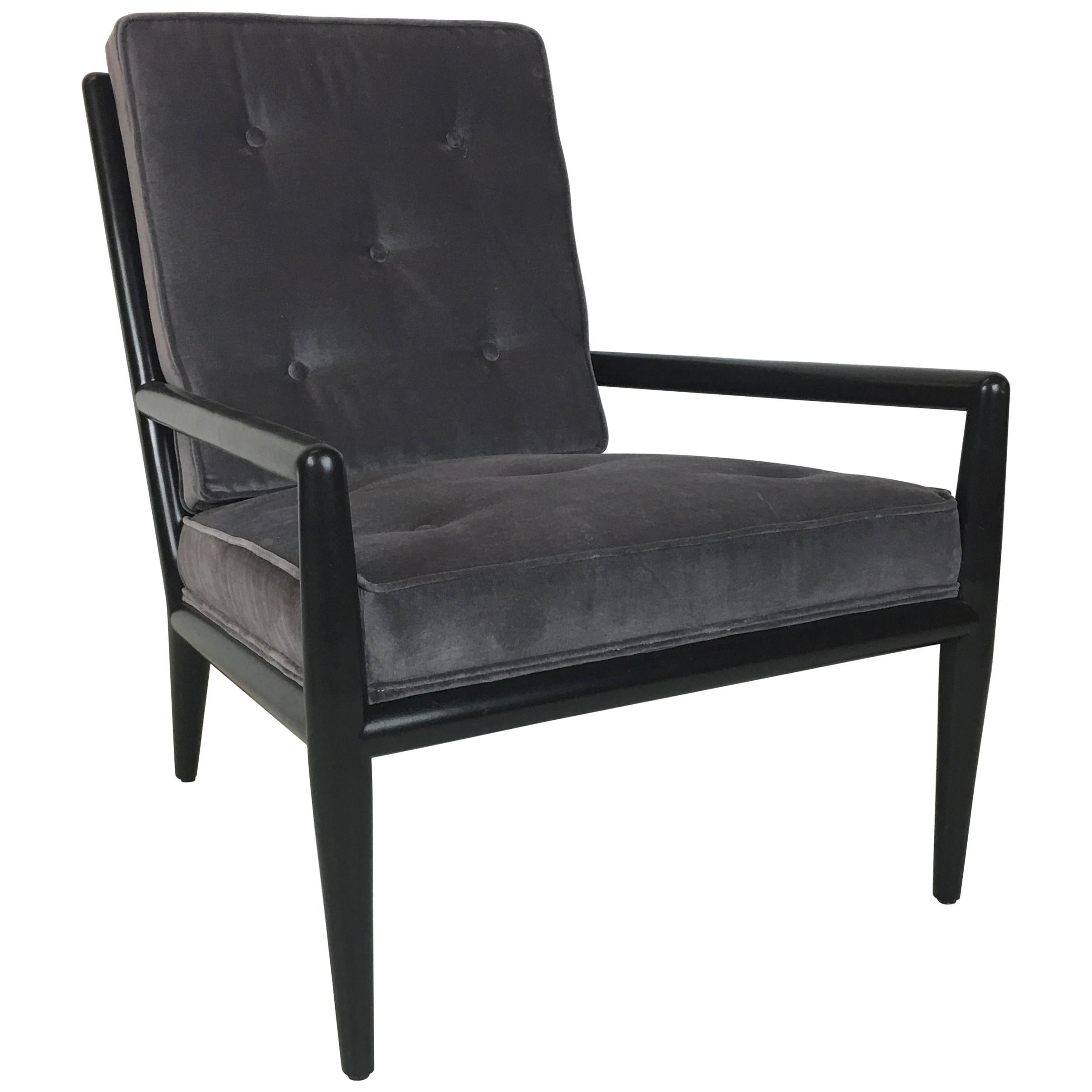 Classic Walnut Lounge Chair by T.H. Robsjohn-Gibbings for Widdicomb