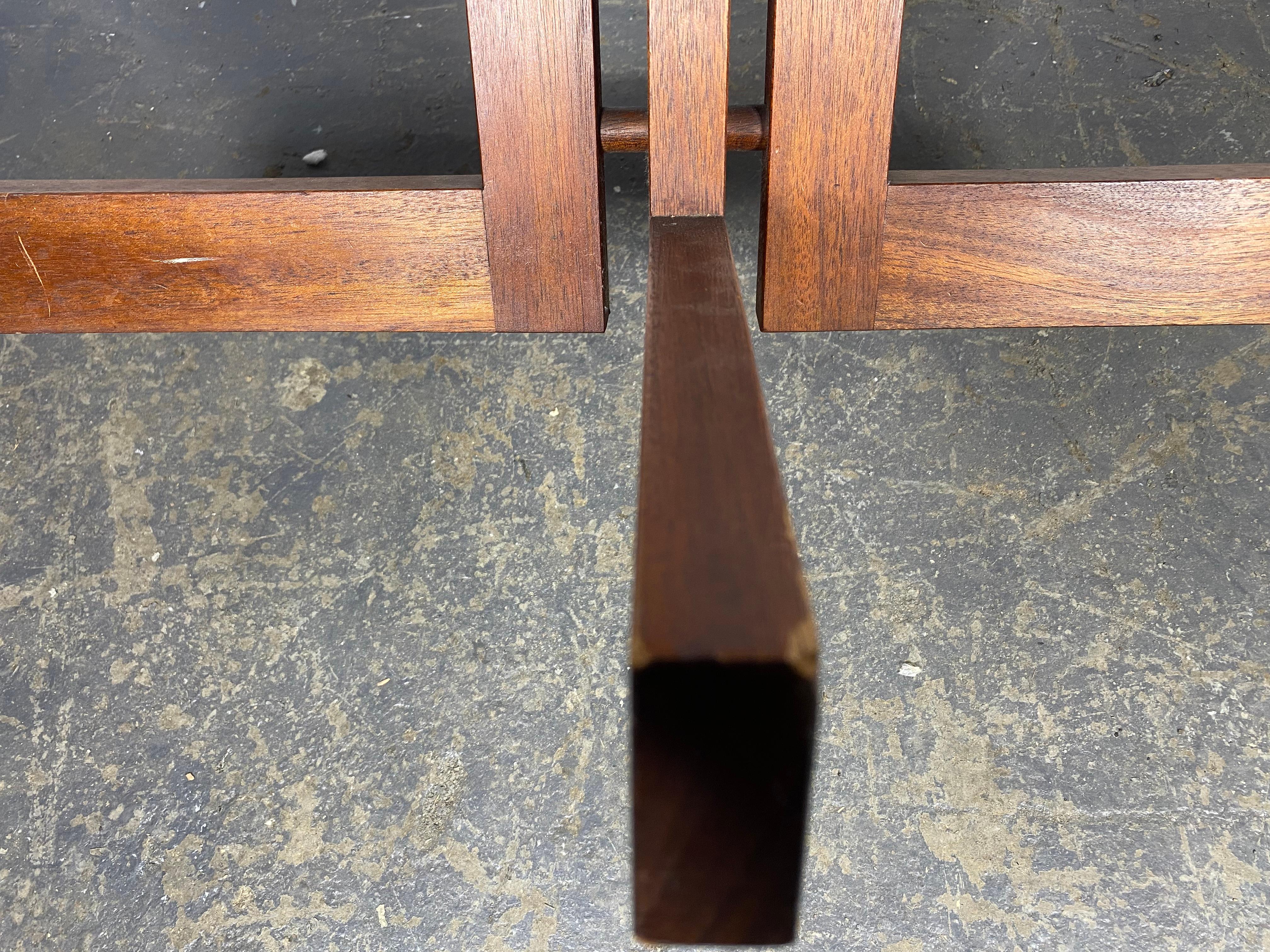 Classic Walnut Modernist Table , manner of George Nakashima  In Good Condition For Sale In Buffalo, NY