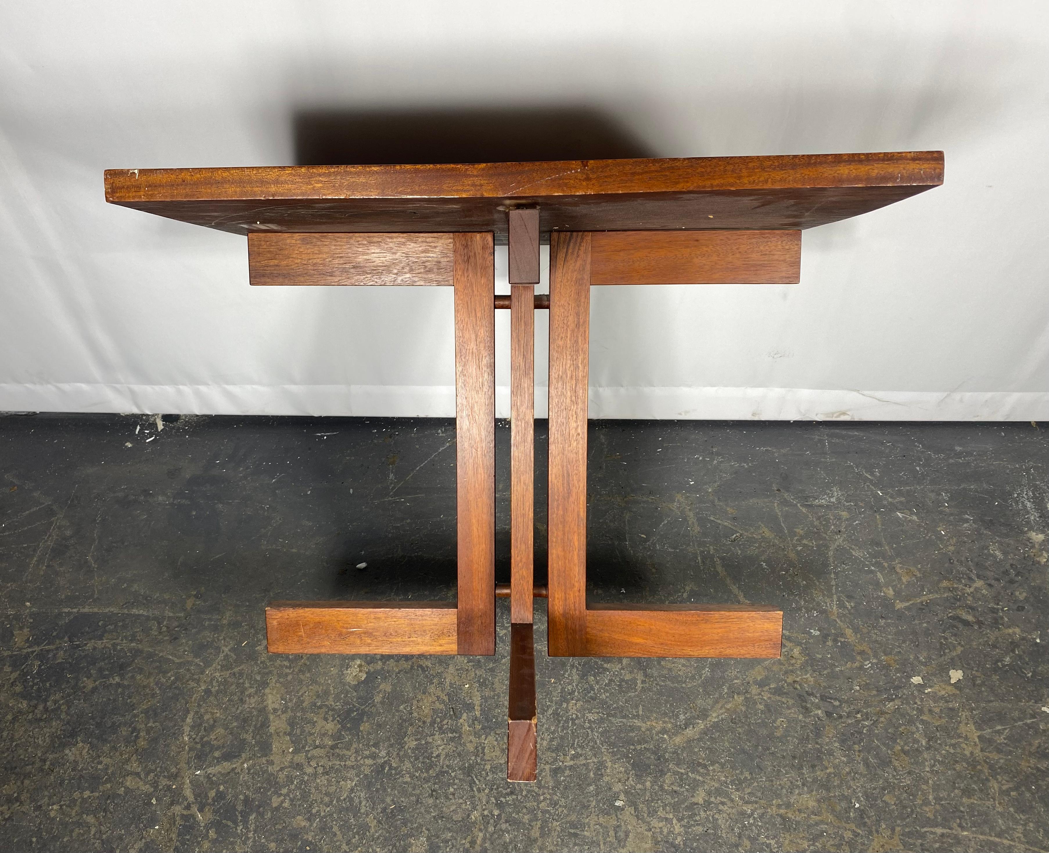 Mid-20th Century Classic Walnut Modernist Table , manner of George Nakashima  For Sale