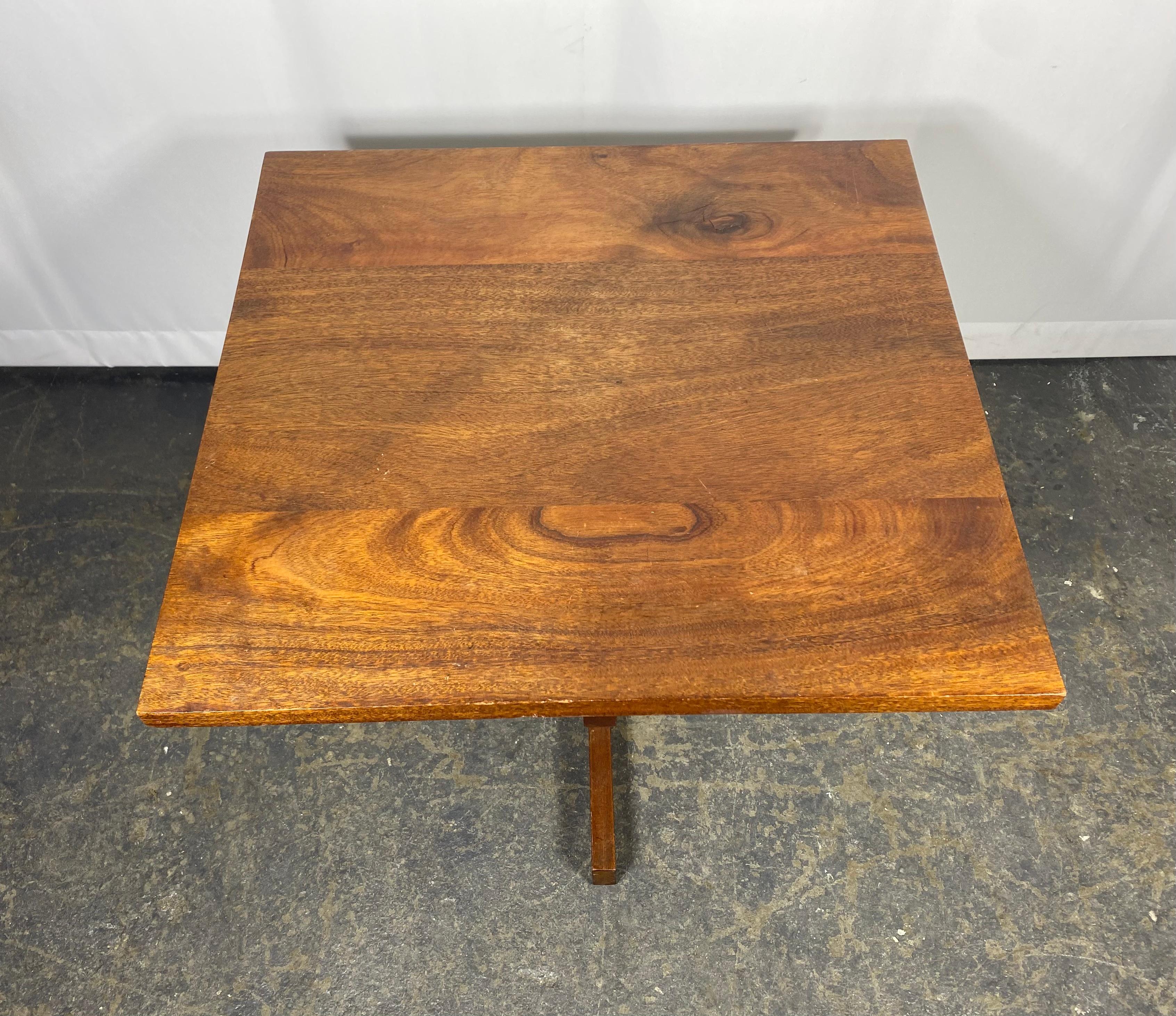 Classic Walnut Modernist Table , manner of George Nakashima  For Sale 1