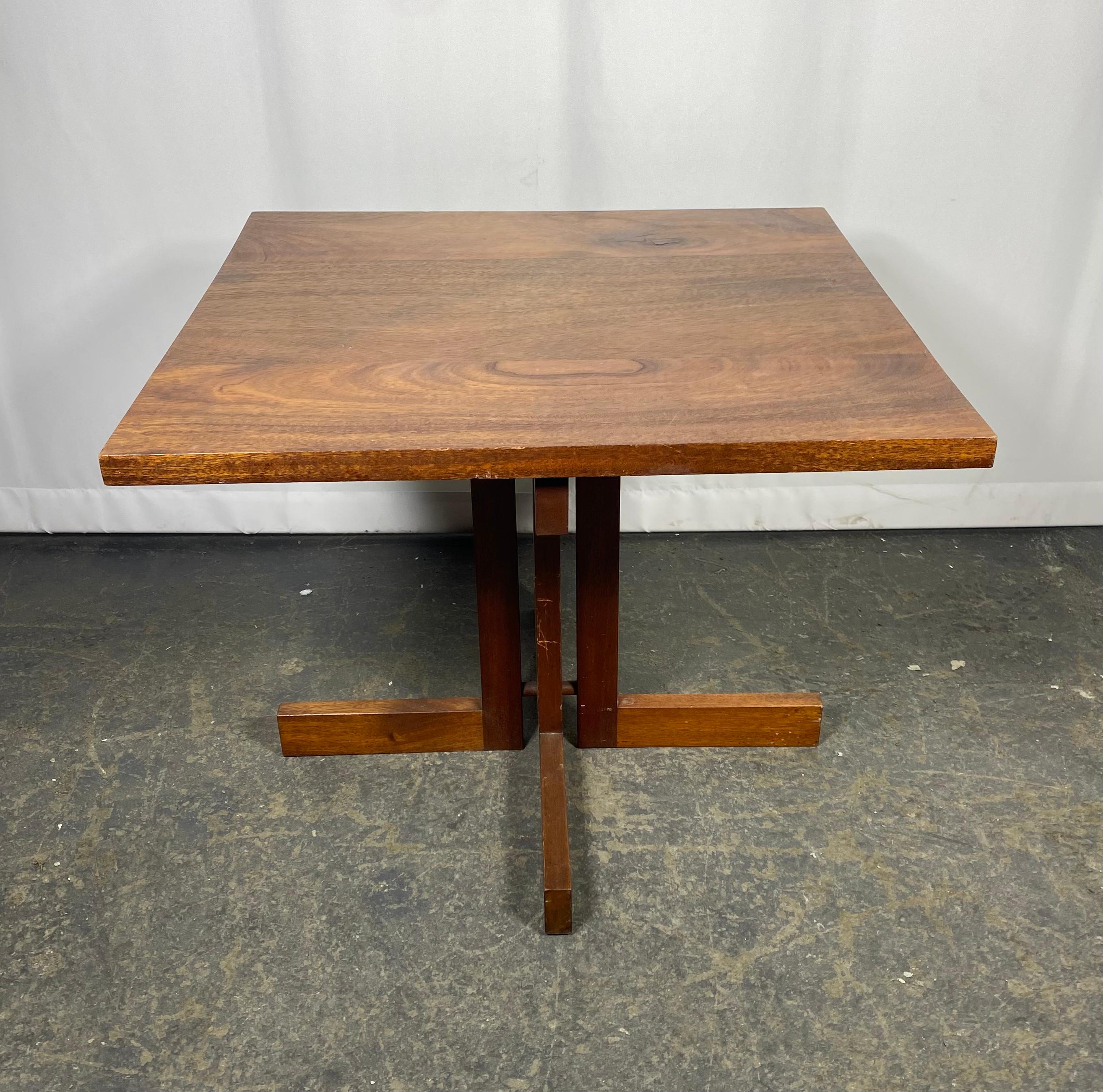 Classic Walnut Modernist Table , manner of George Nakashima  For Sale 3