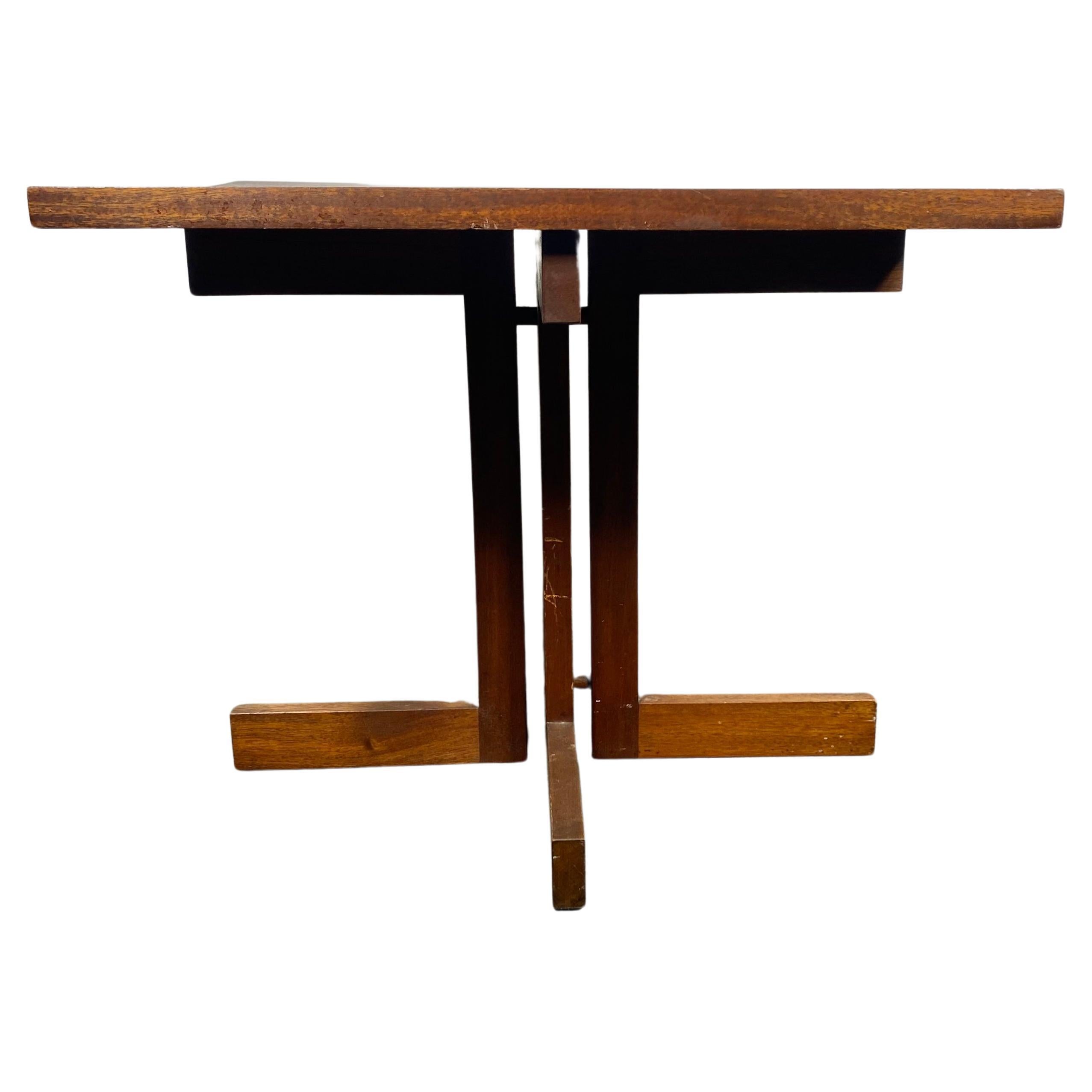 Classic Walnut Modernist Table , manner of George Nakashima 