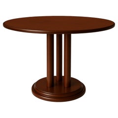 Art Deco Chestnut Pedestal Table, 20th Century