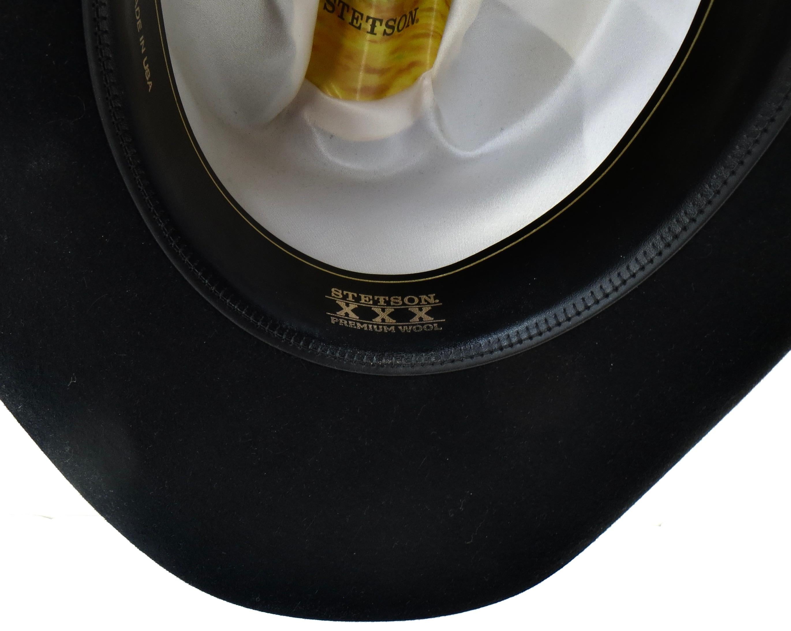 Classic Western Lariat Stil Cowgirl / Cowboy-Hut von Iconic Stetson Hat Co Texas im Angebot 3