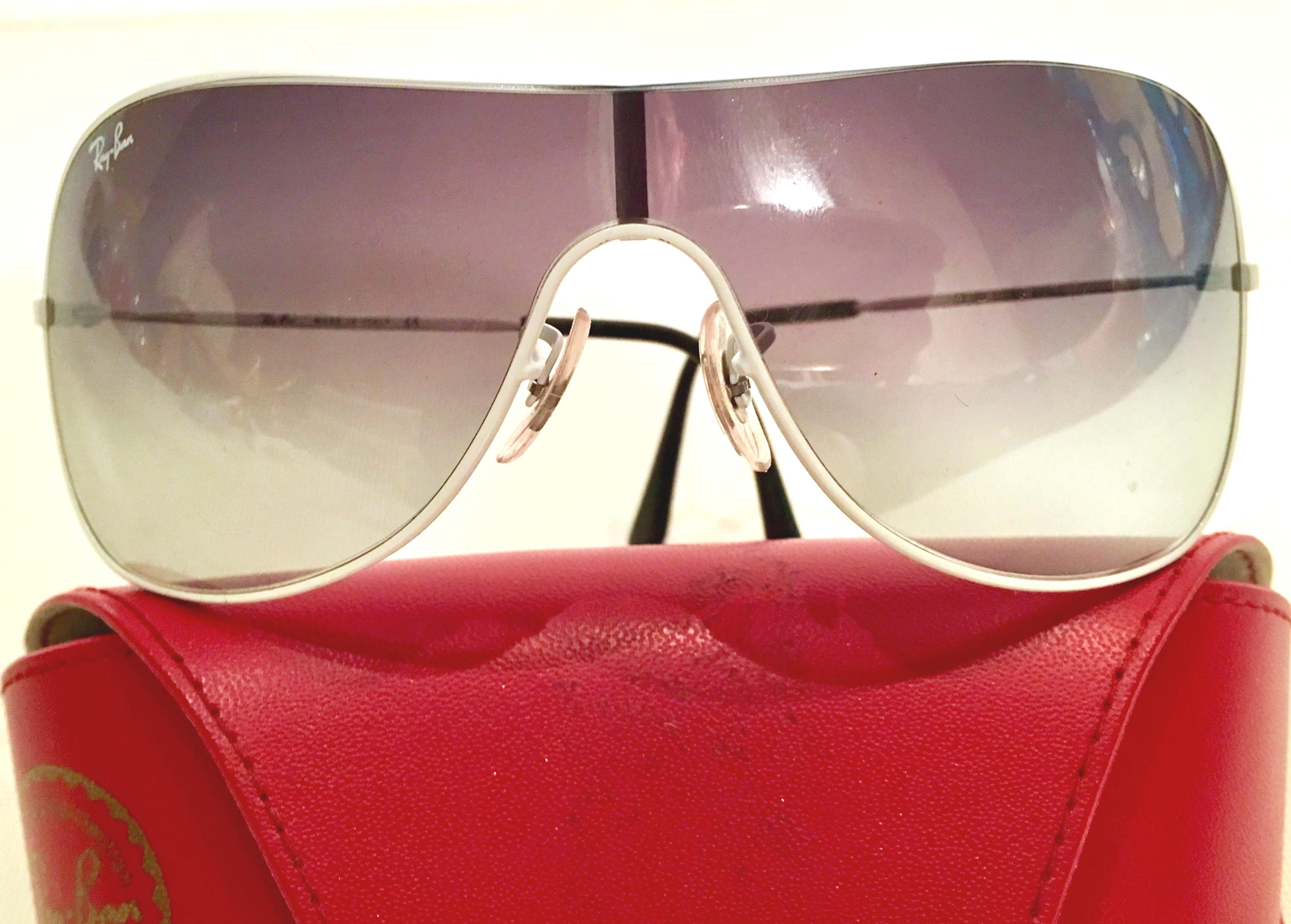 Classic White Aviator Sunglasses By, Ray Ban 2
