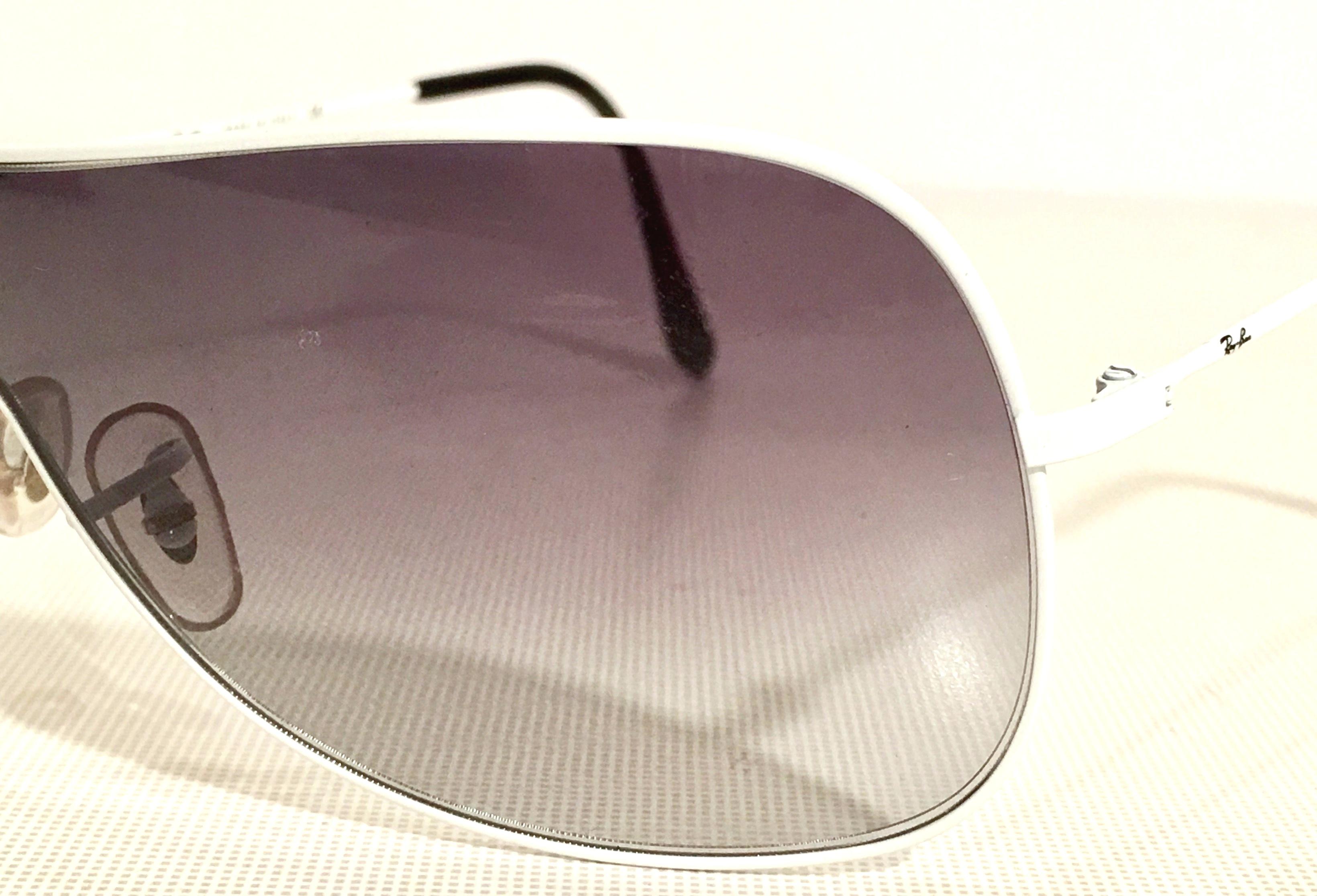 Classic White Aviator Sunglasses By, Ray Ban 3