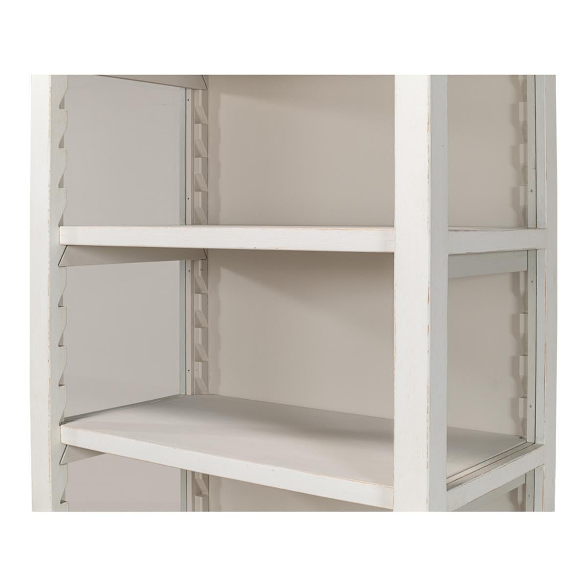 Classic White Bookcase For Sale 2
