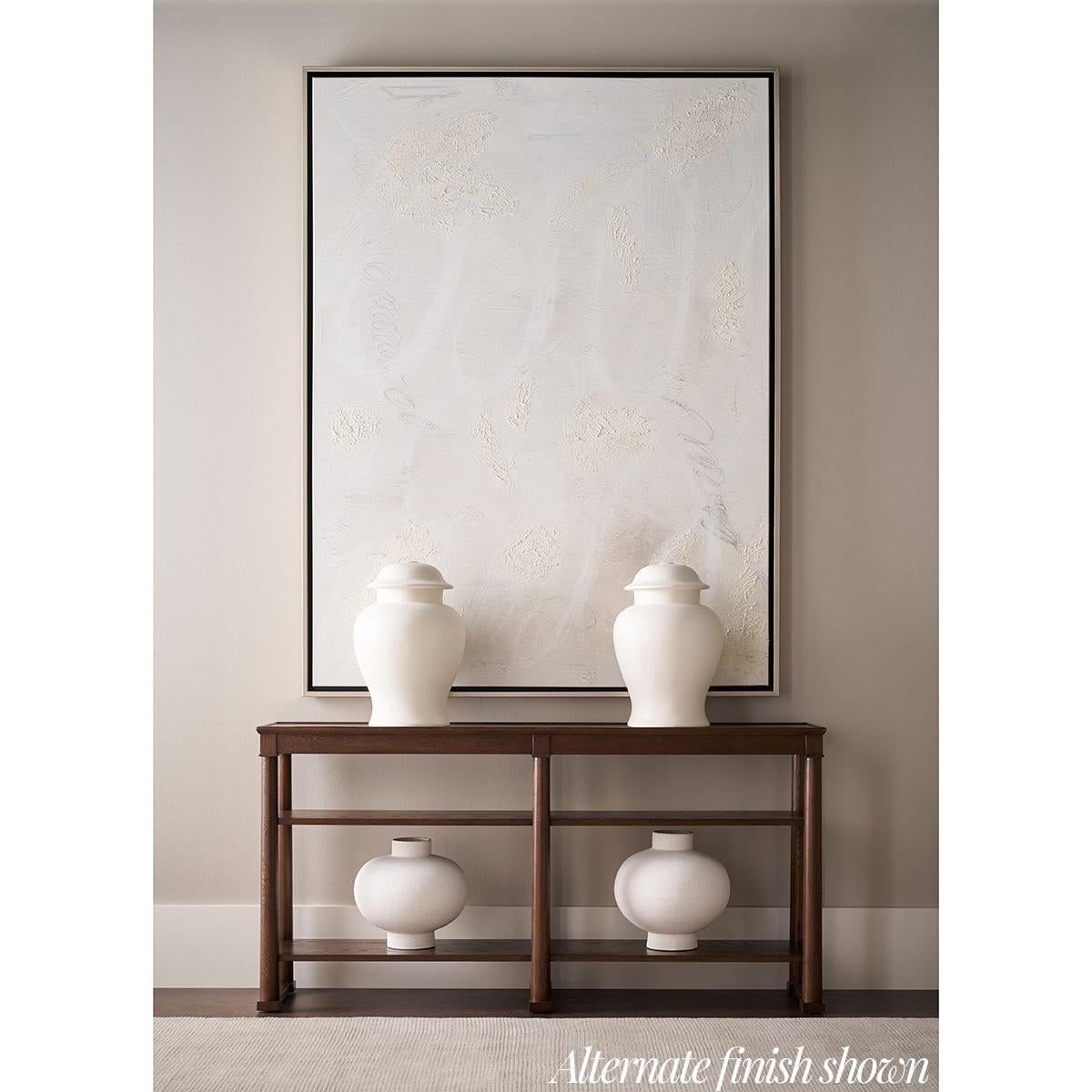 Neoclassical Classic White Console Table For Sale