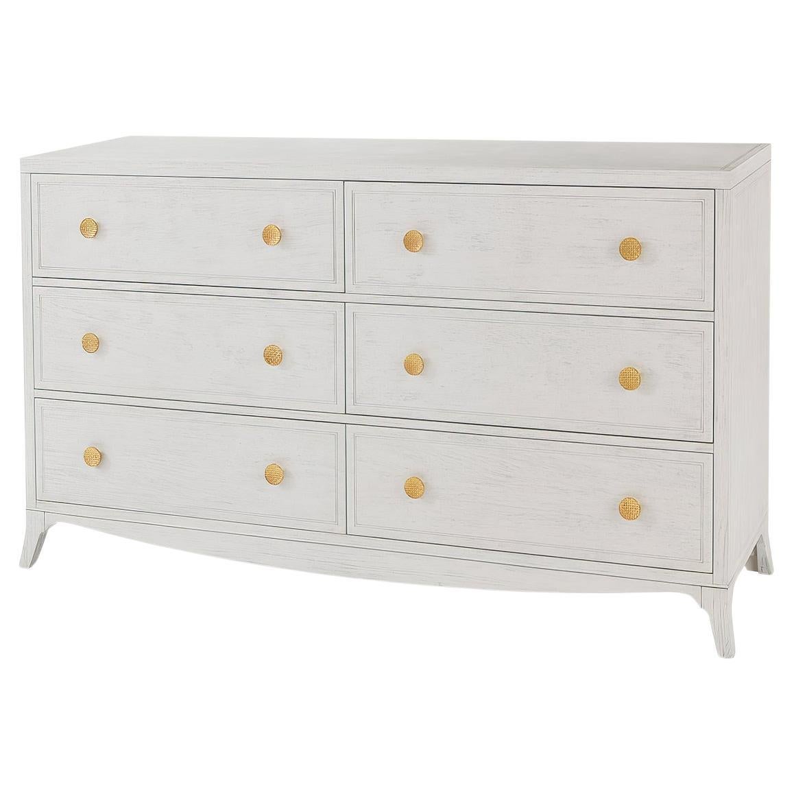 Classic White Double Dresser For Sale