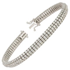 Classic White Gold 18K Bracelet Diamond for Her