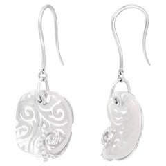 Classic White Gold 18K Diamond Earrings for Her