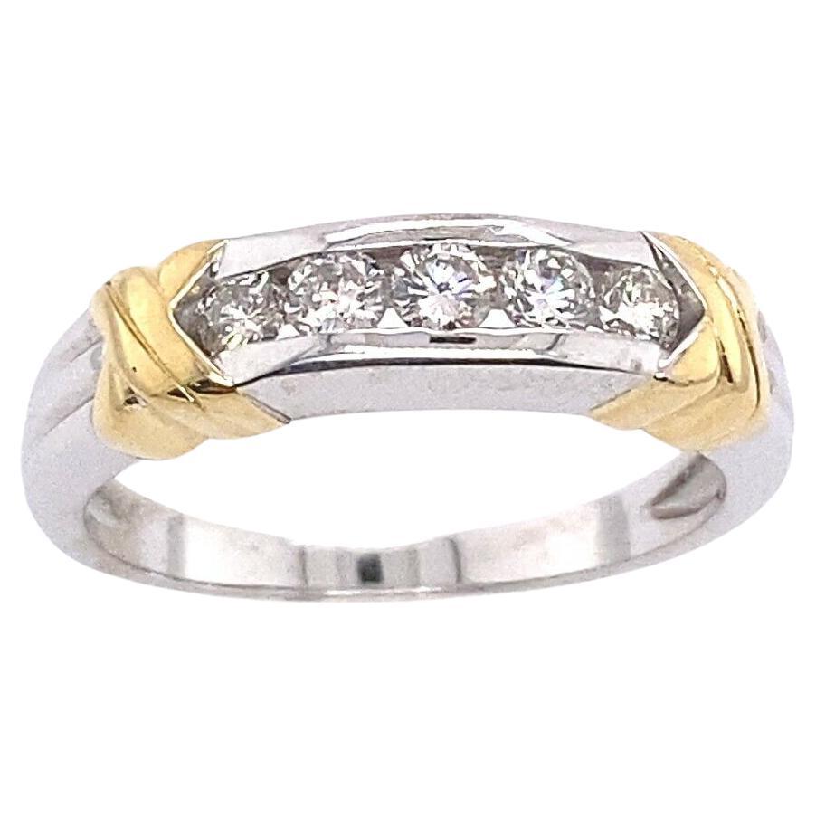 Classic White Gold Diamond Eternity Band Set with 0.25ct of Round Diamonds For Sale