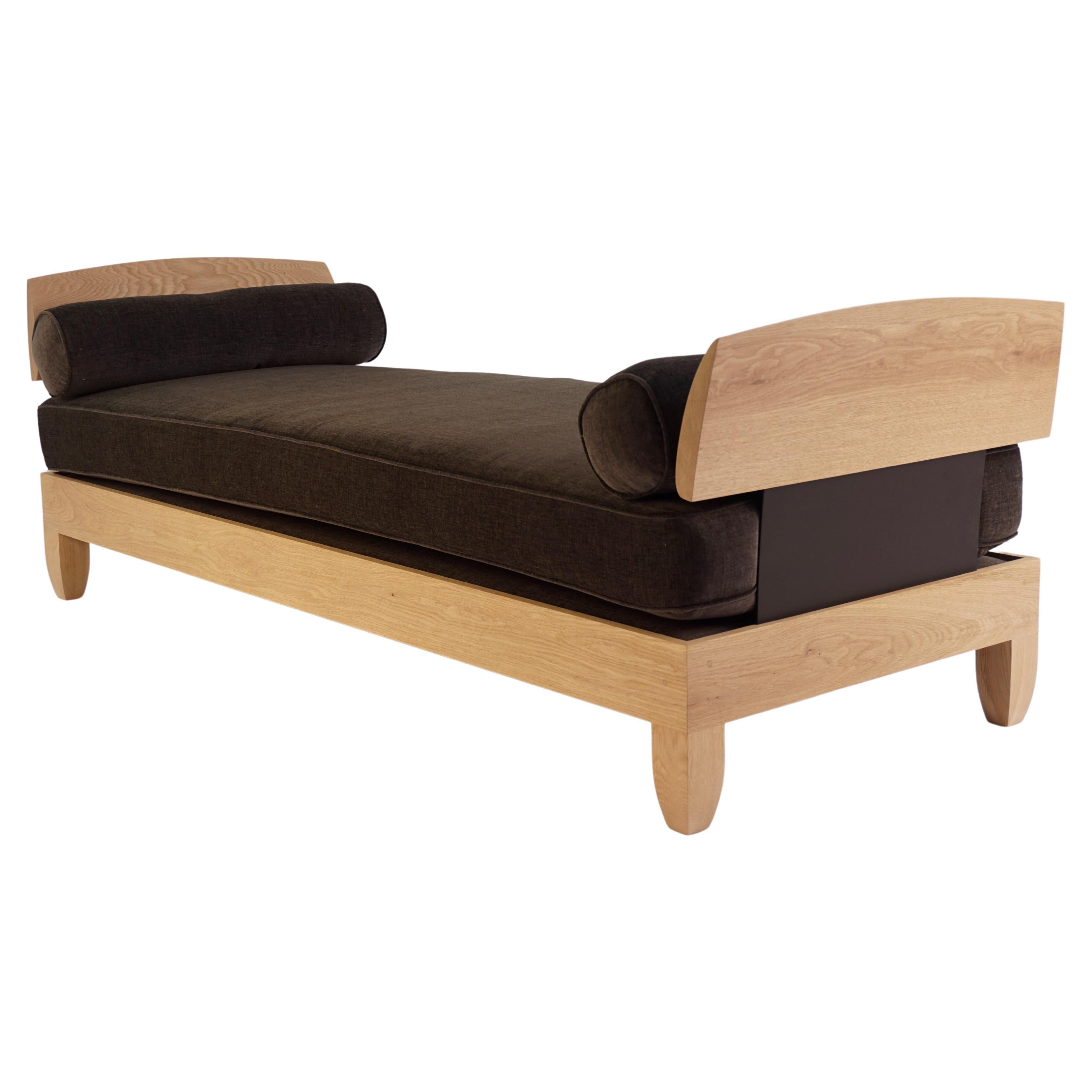 Classic White Oak Daybed by Chris Lehrecke