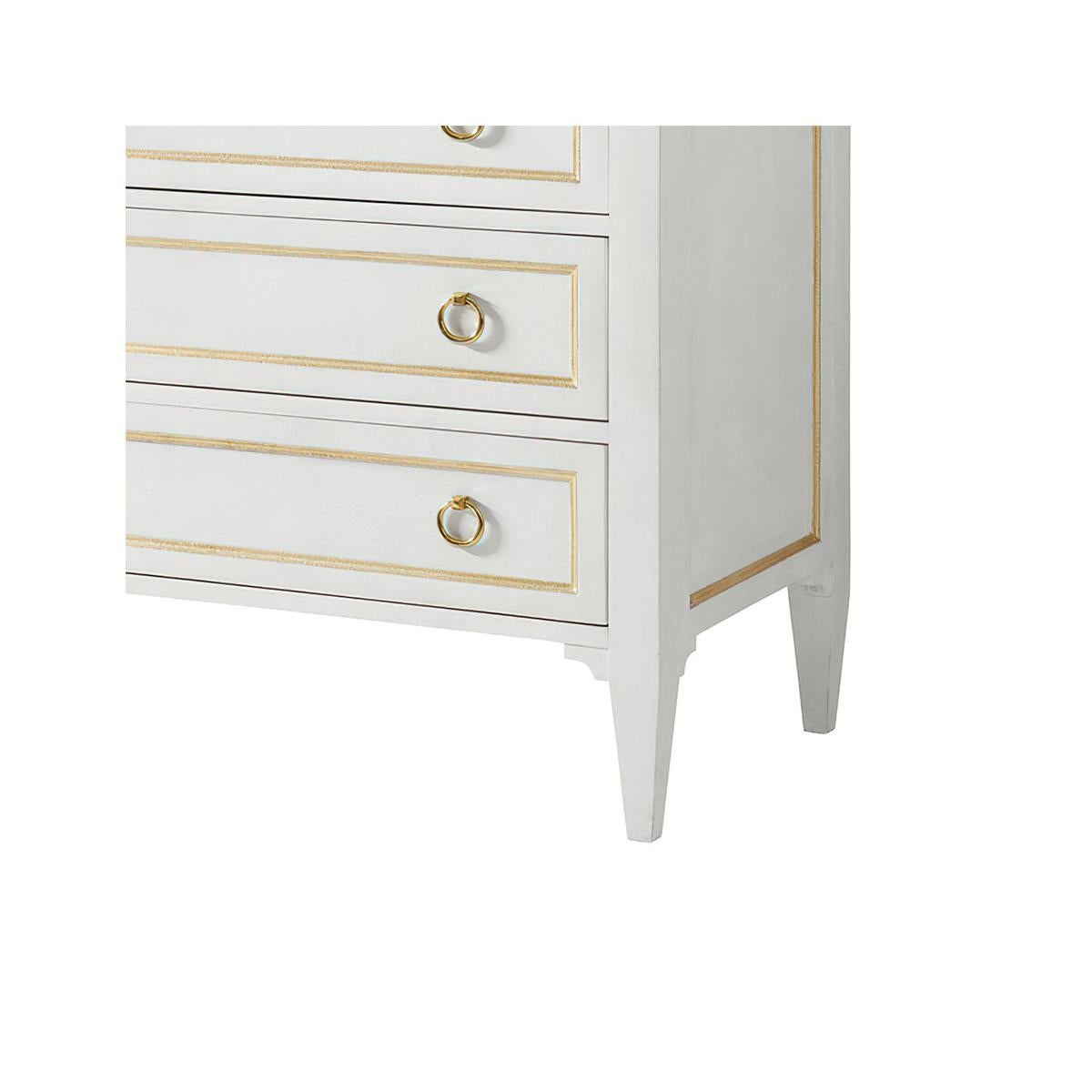 Vietnamese Classic White Painted Dresser For Sale