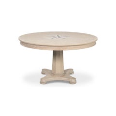 Classic Whitewash Round Dining Table