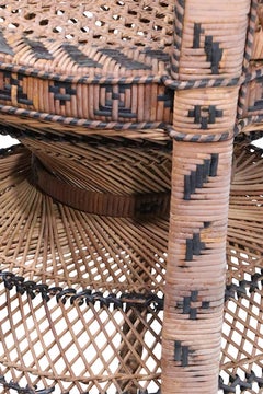 Classic Wicker Emmanuelle Peacock Chair c. 1960/70’s